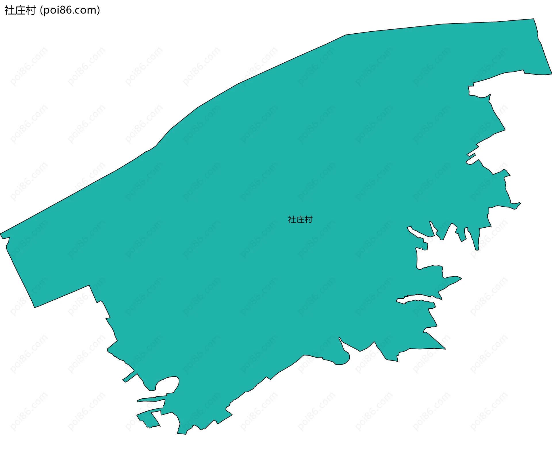 社庄村边界地图