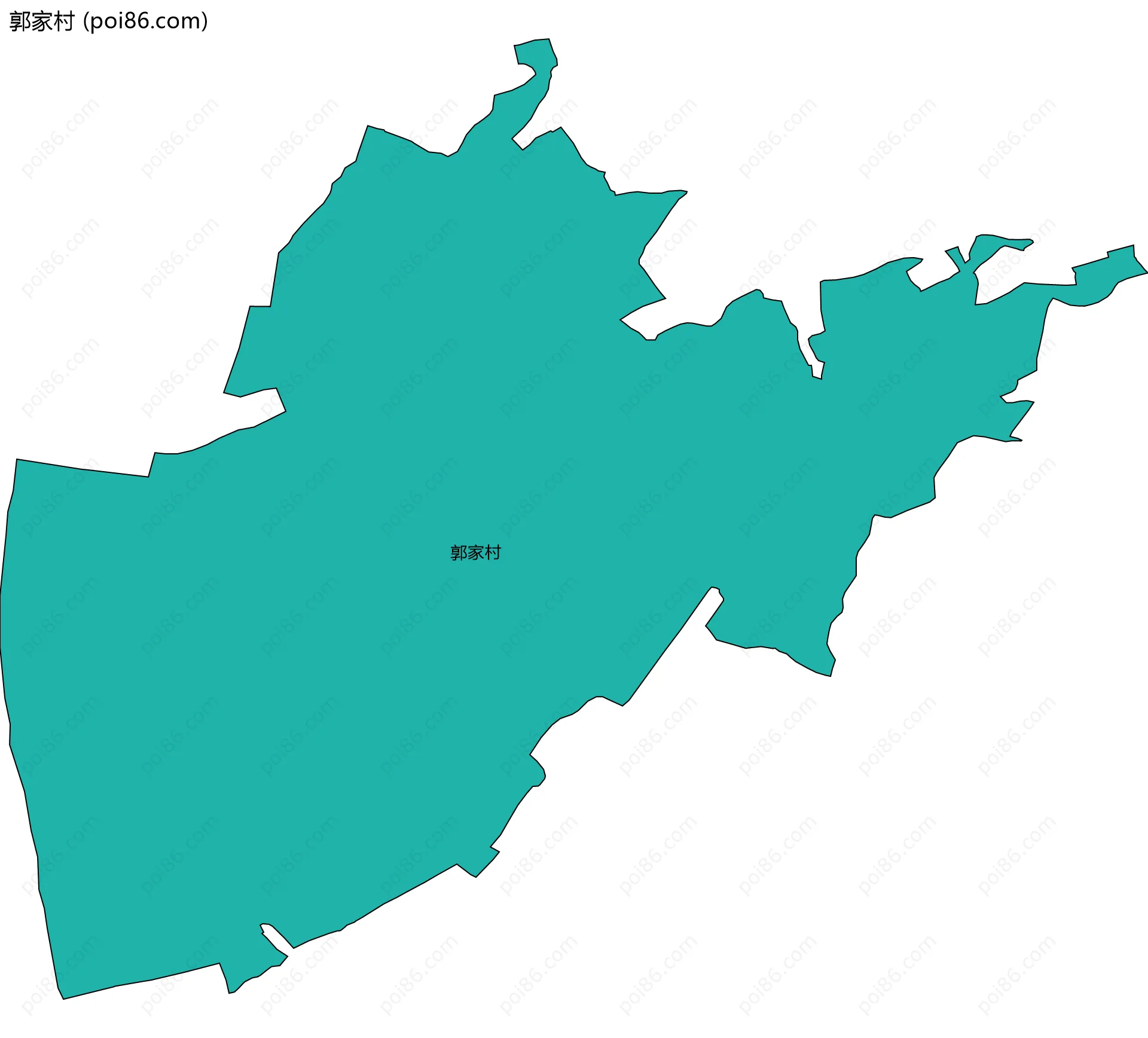 郭家村边界地图