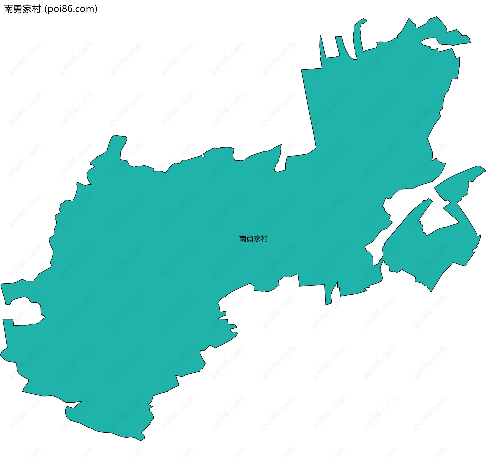 南勇家村边界地图