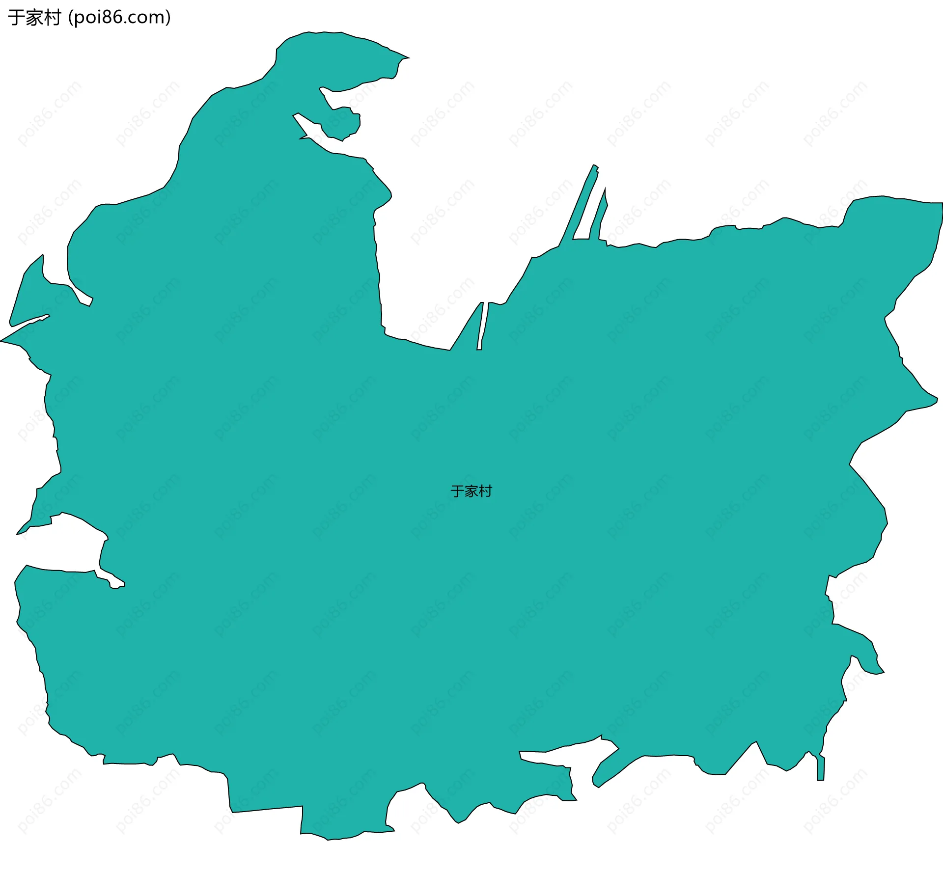 于家村边界地图