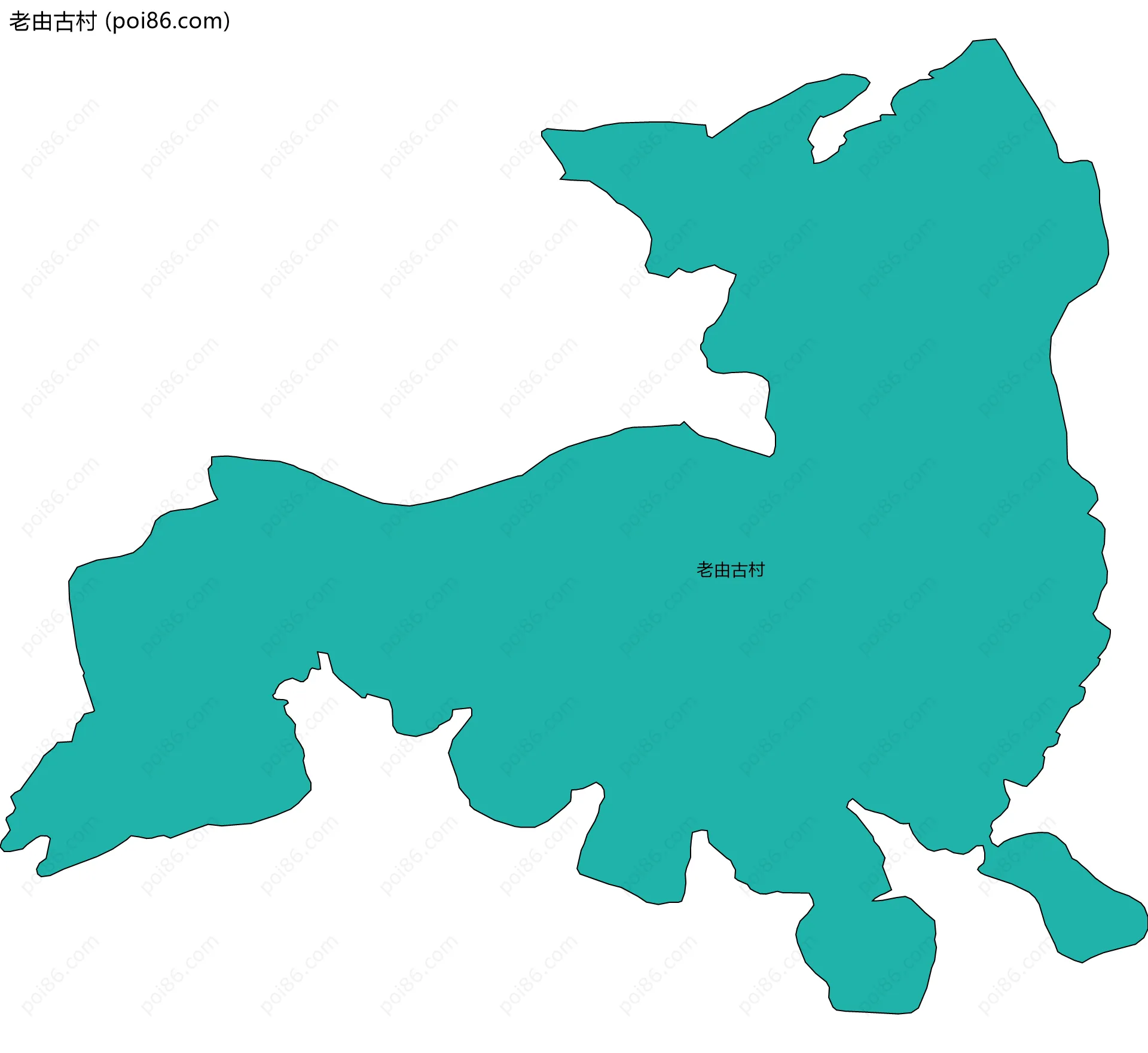 老由古村边界地图