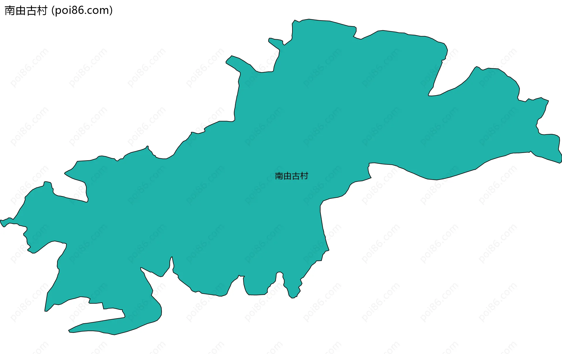 南由古村边界地图