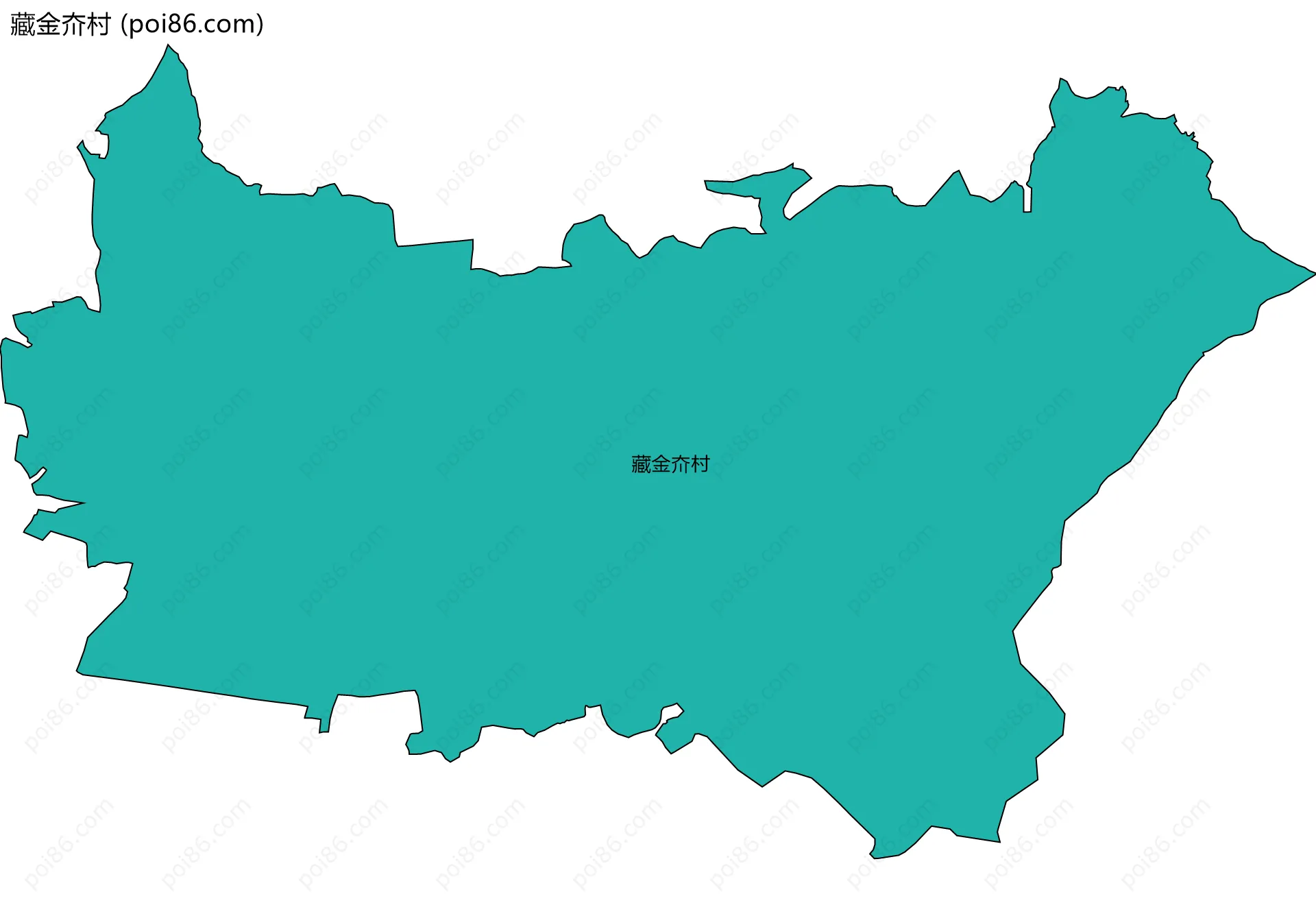 藏金夼村边界地图