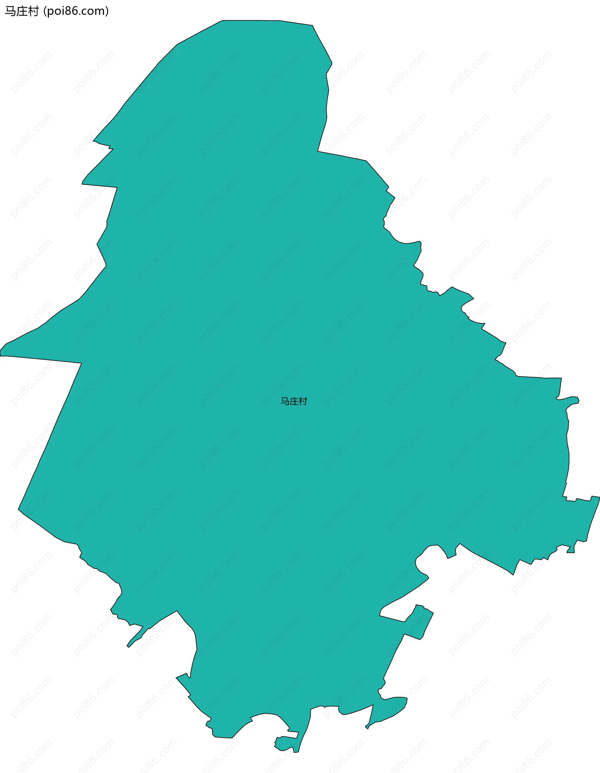 马庄村边界地图