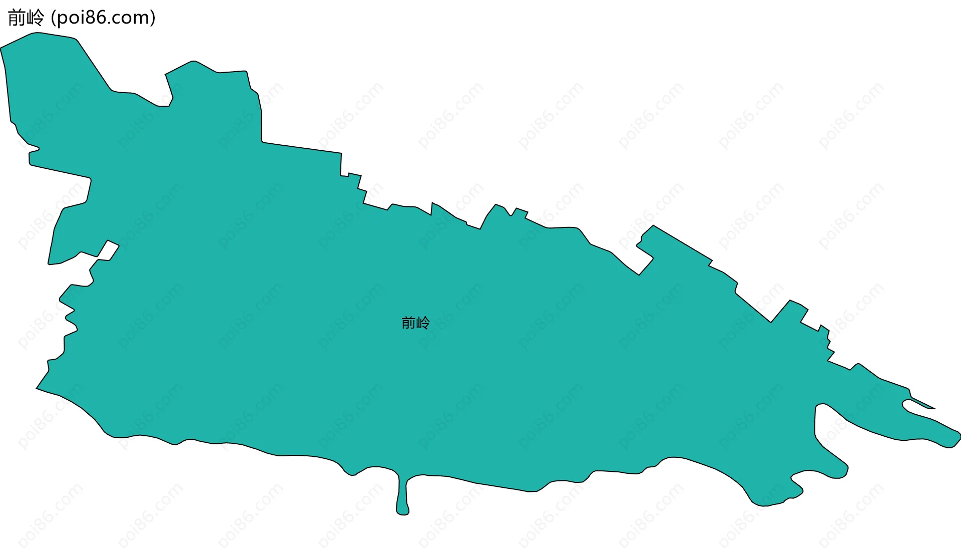 前岭边界地图