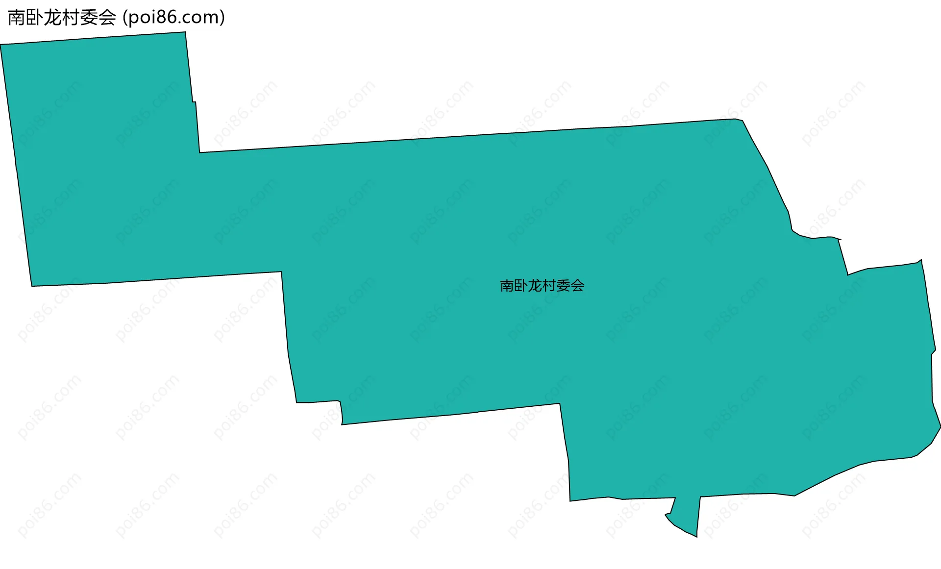 南卧龙村委会边界地图