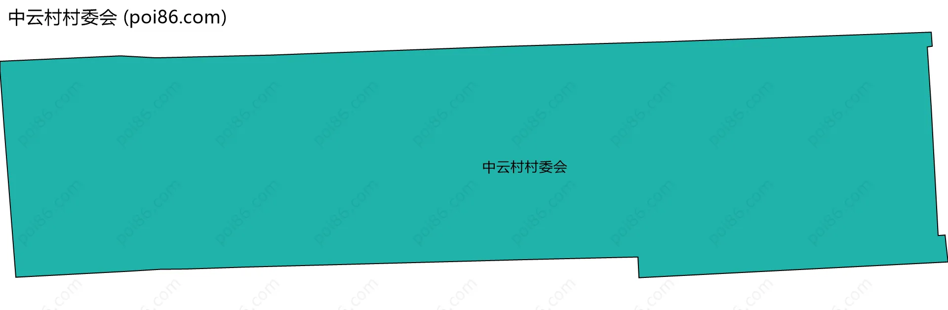 中云村村委会边界地图