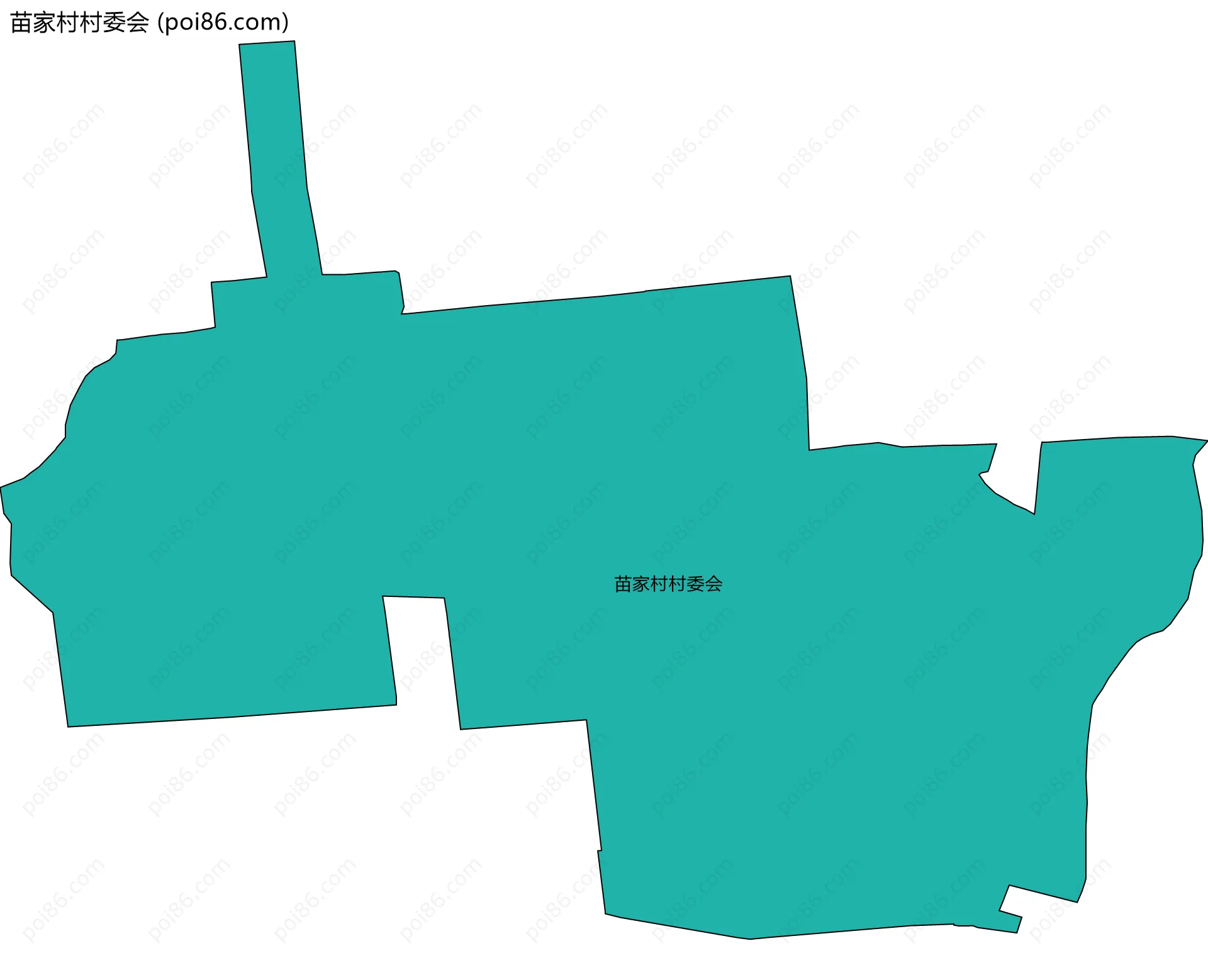 苗家村村委会边界地图