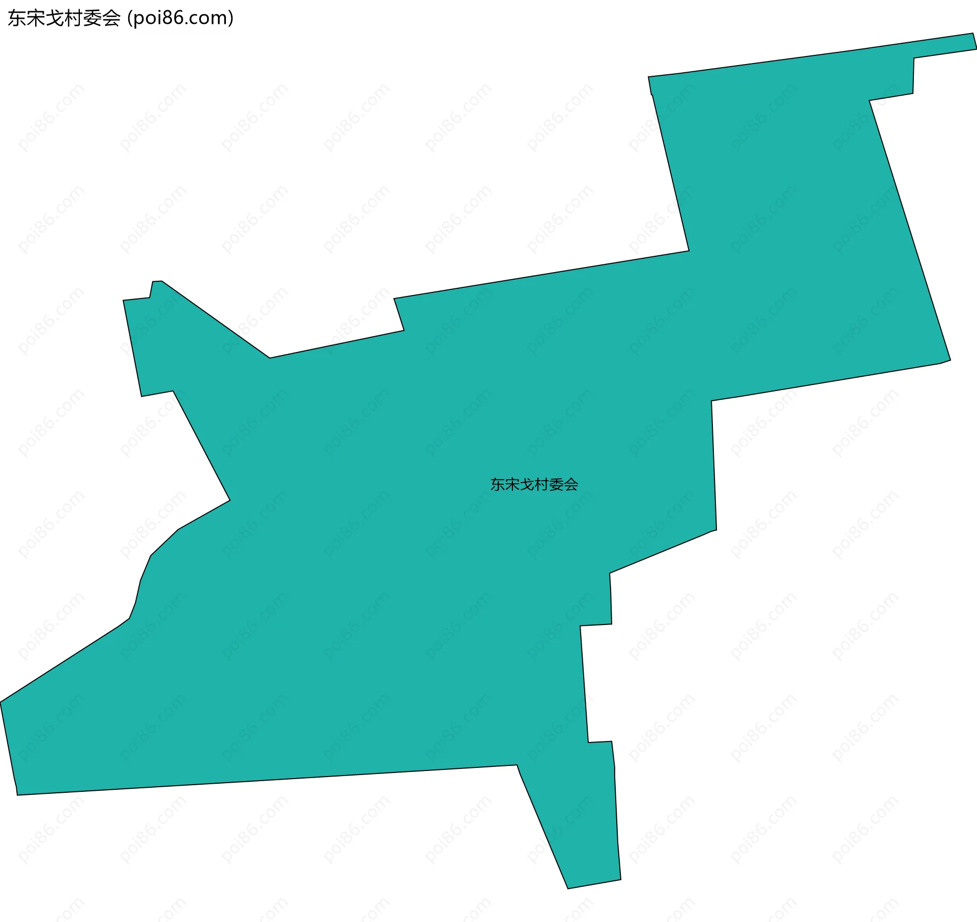 东宋戈村委会边界地图