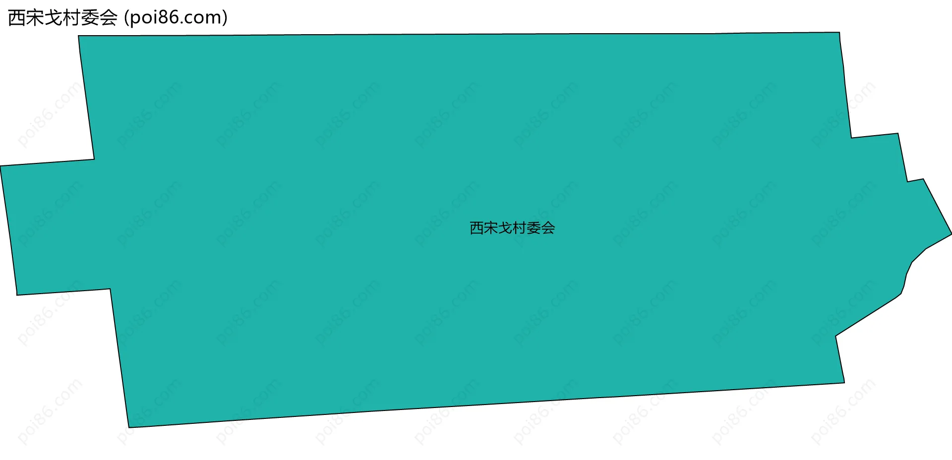 西宋戈村委会边界地图