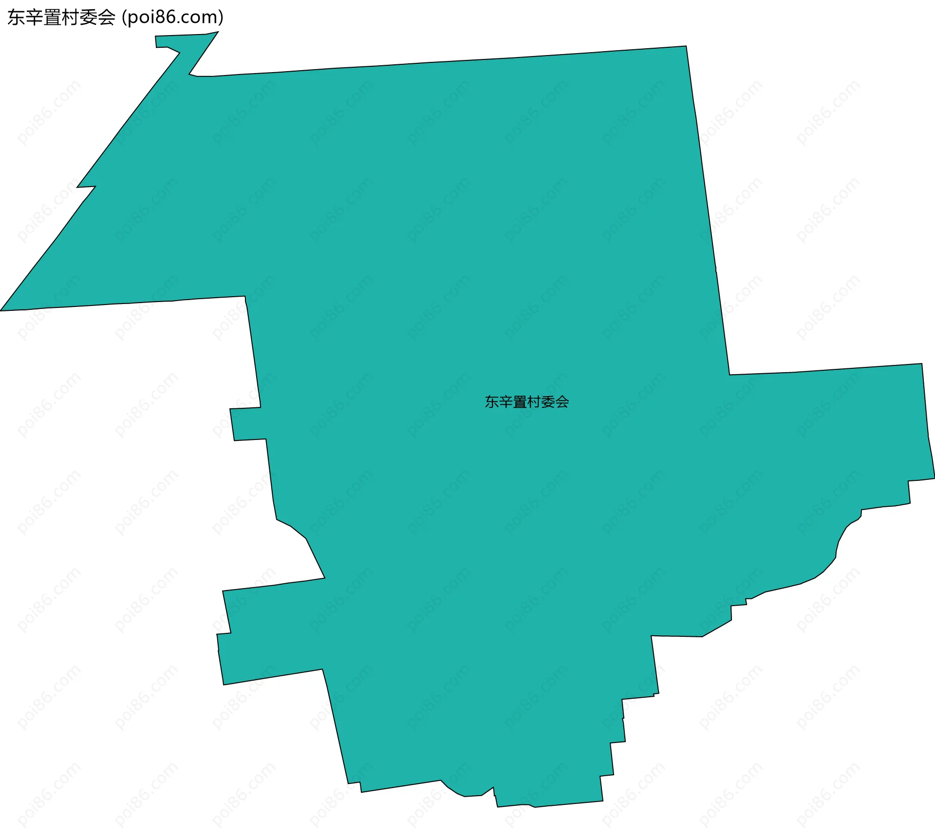 东辛置村委会边界地图