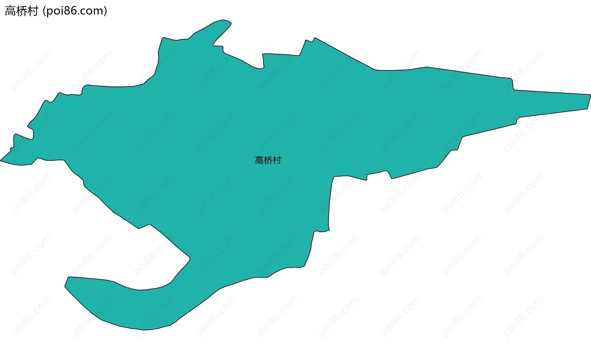 高桥村边界地图