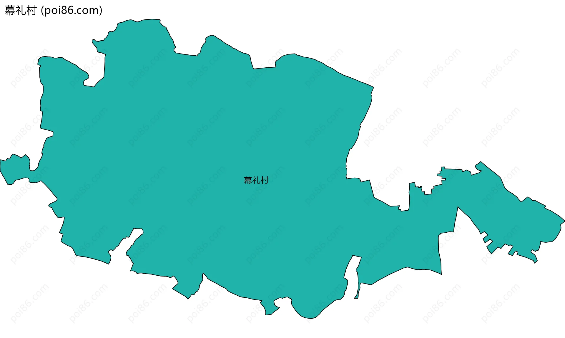 幕礼村边界地图
