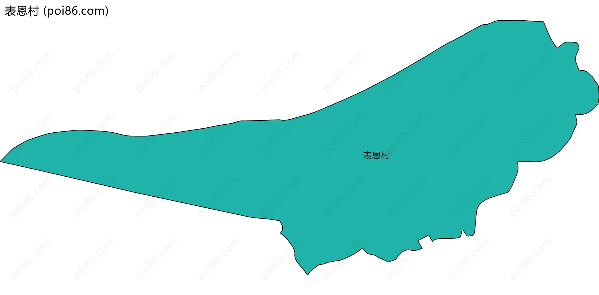 表恩村边界地图