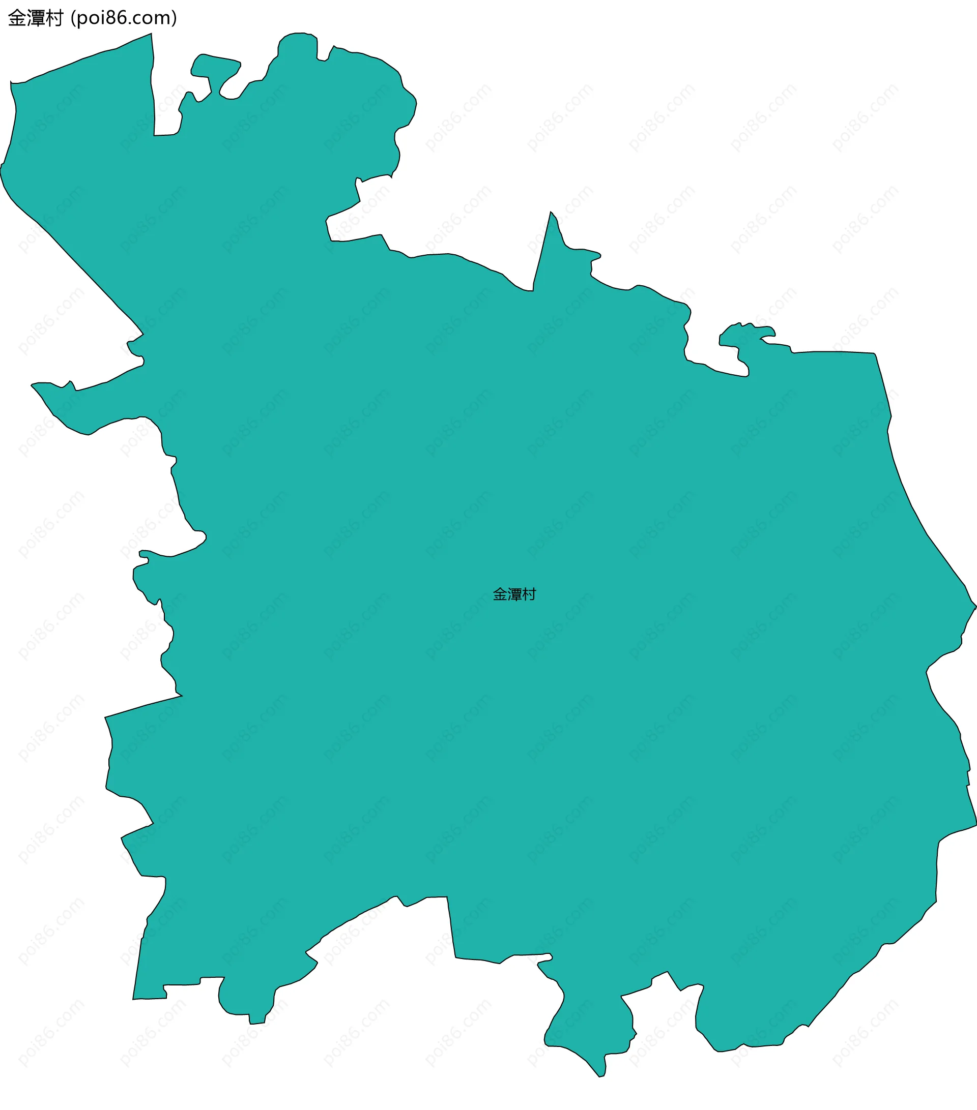 金潭村边界地图
