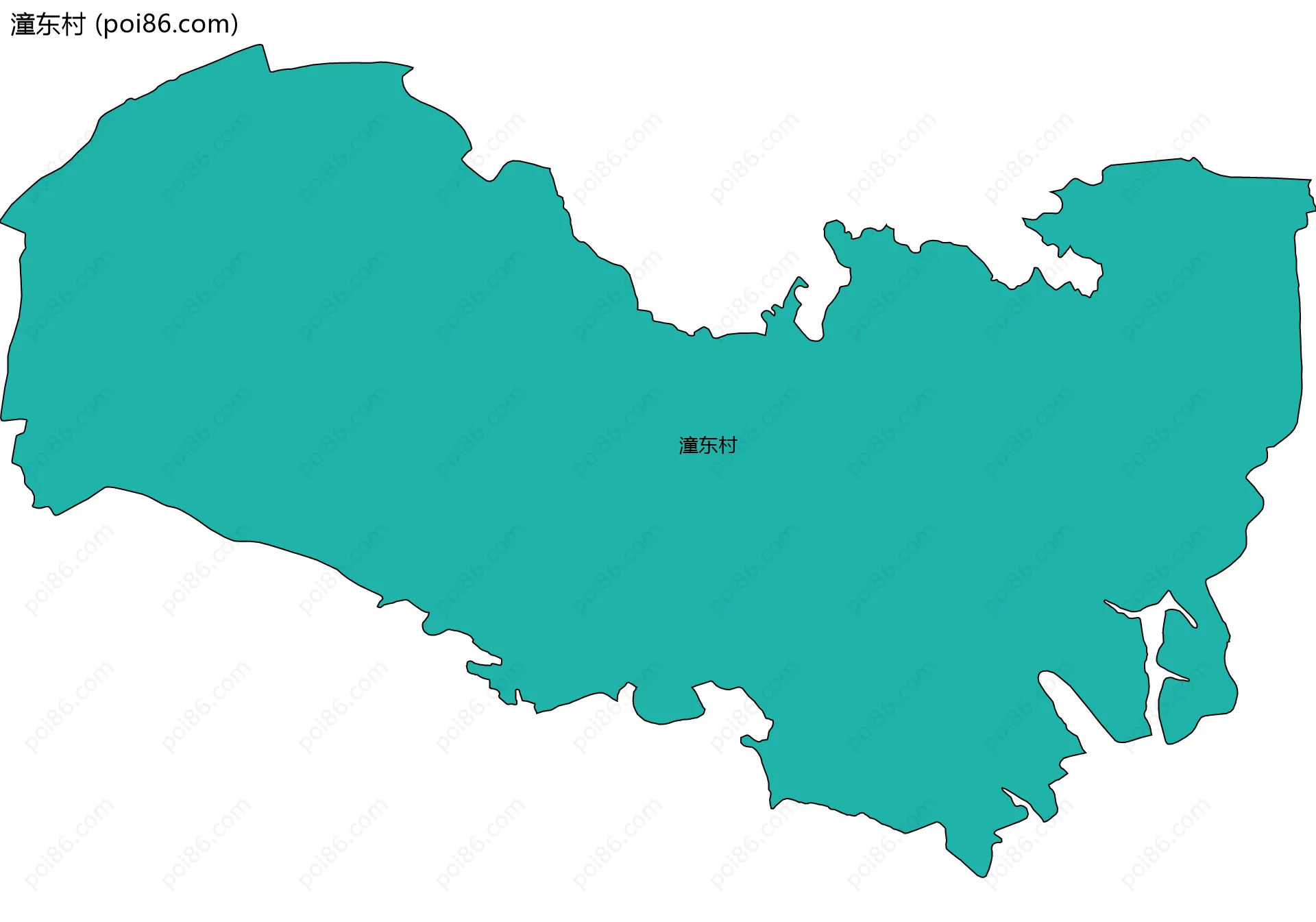 潼东村边界地图