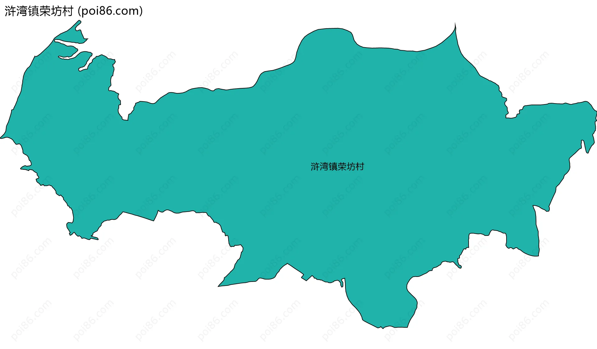 浒湾镇荣坊村边界地图