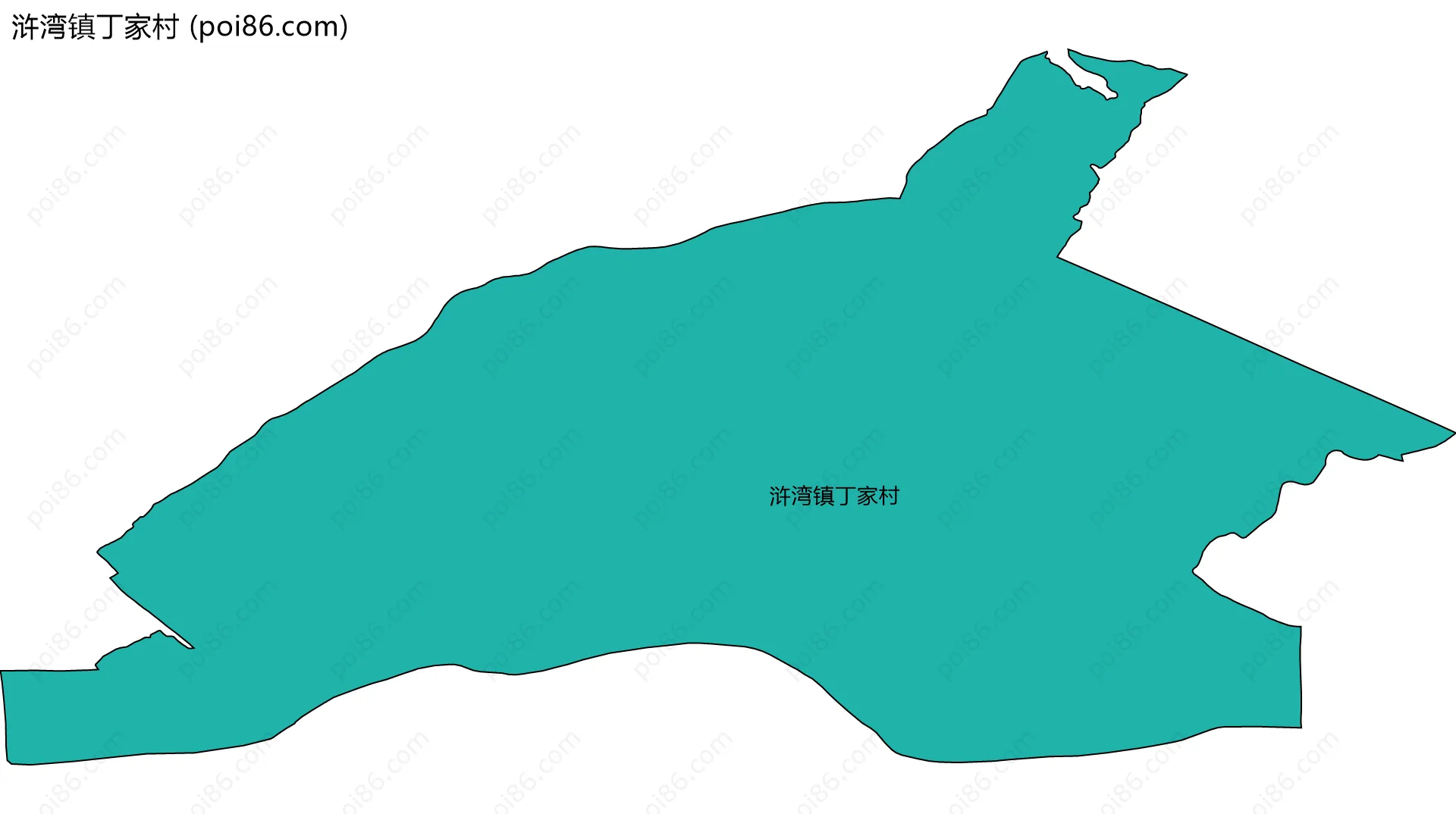 浒湾镇丁家村边界地图