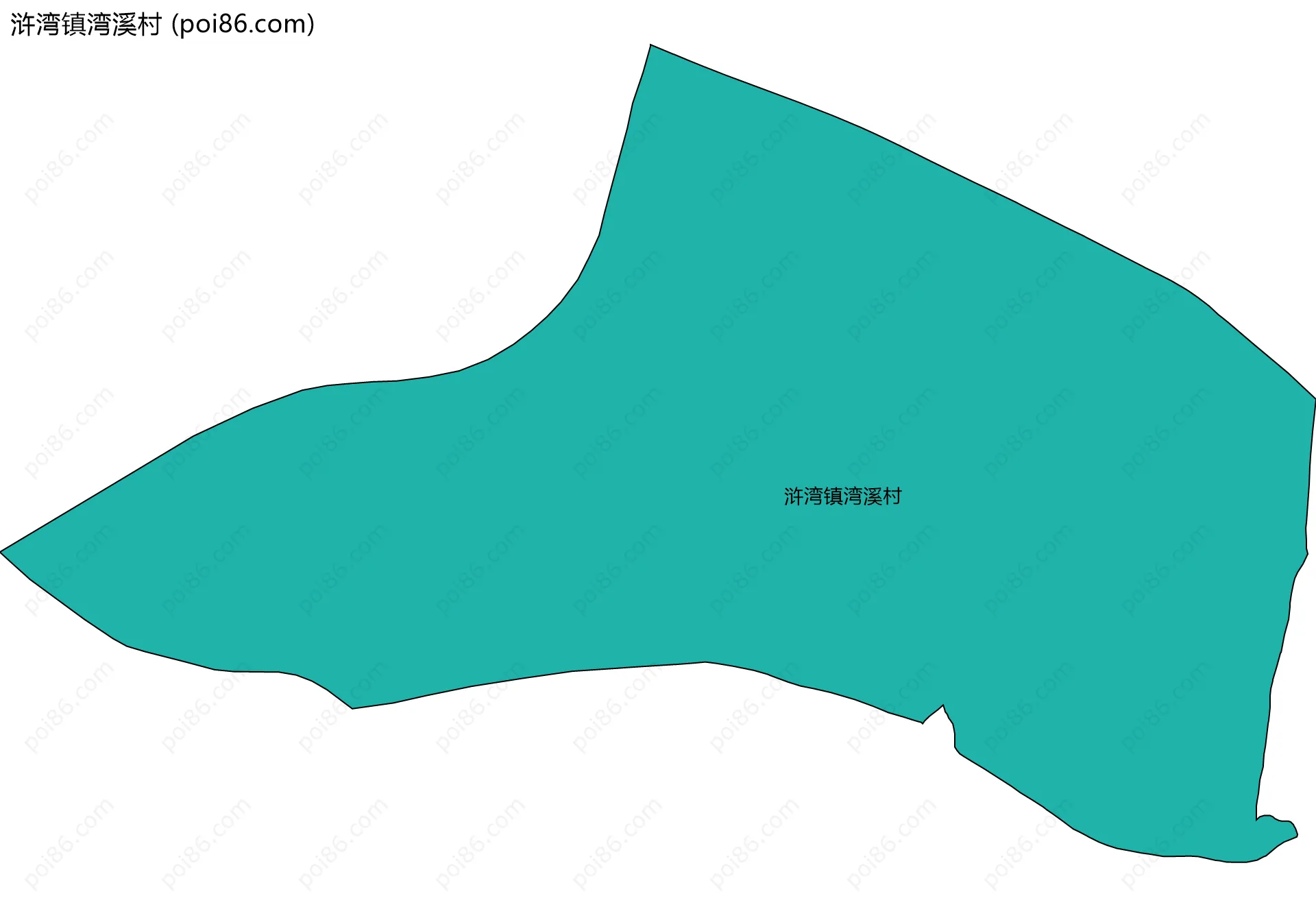 浒湾镇湾溪村边界地图