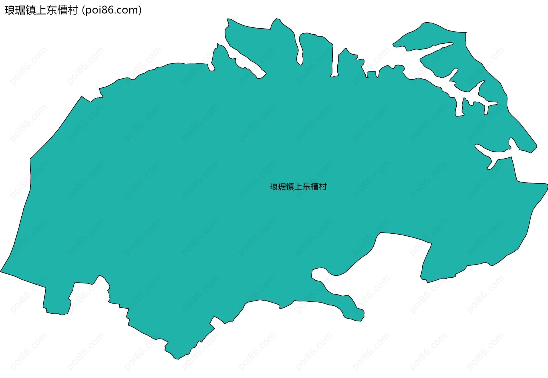 琅琚镇上东槽村边界地图