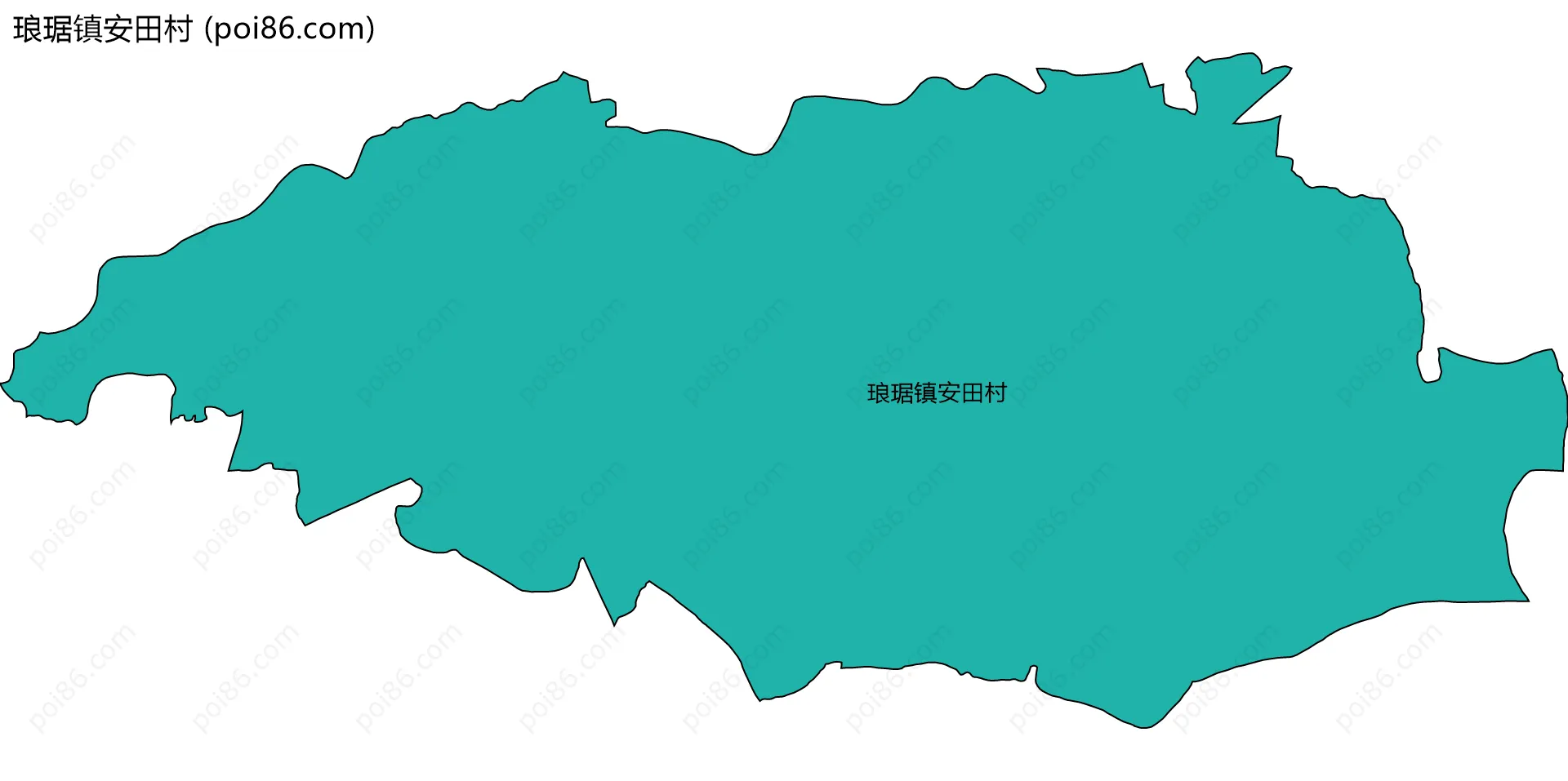 琅琚镇安田村边界地图