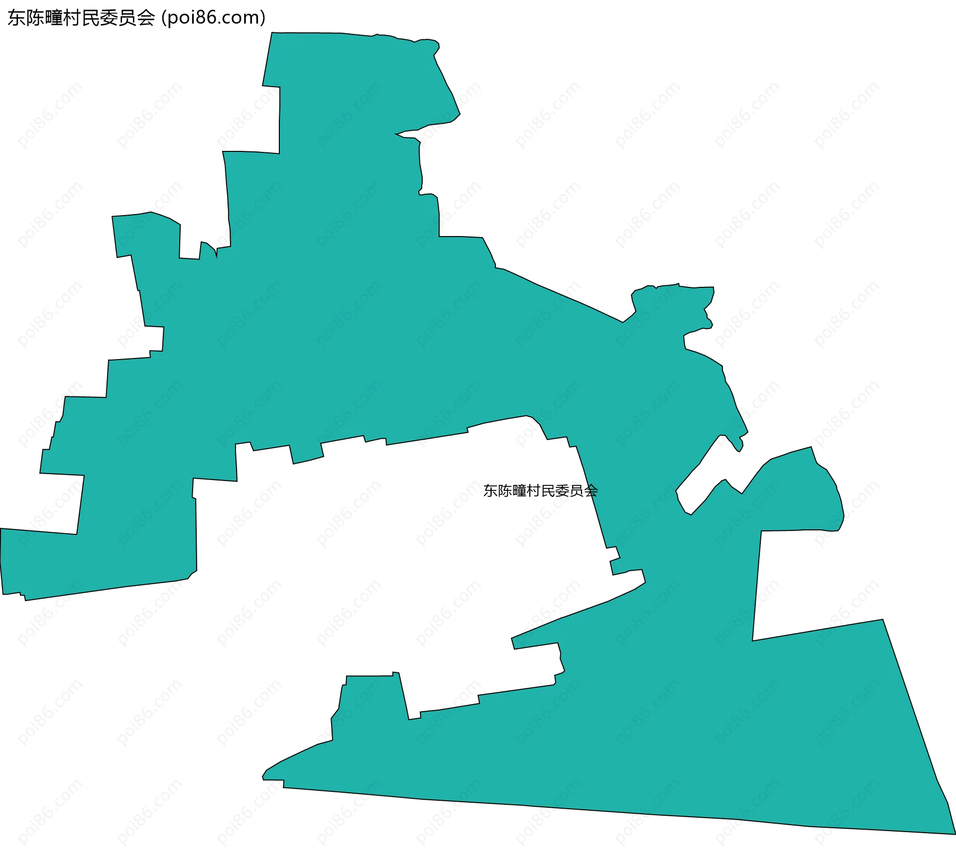 东陈疃村民委员会边界地图