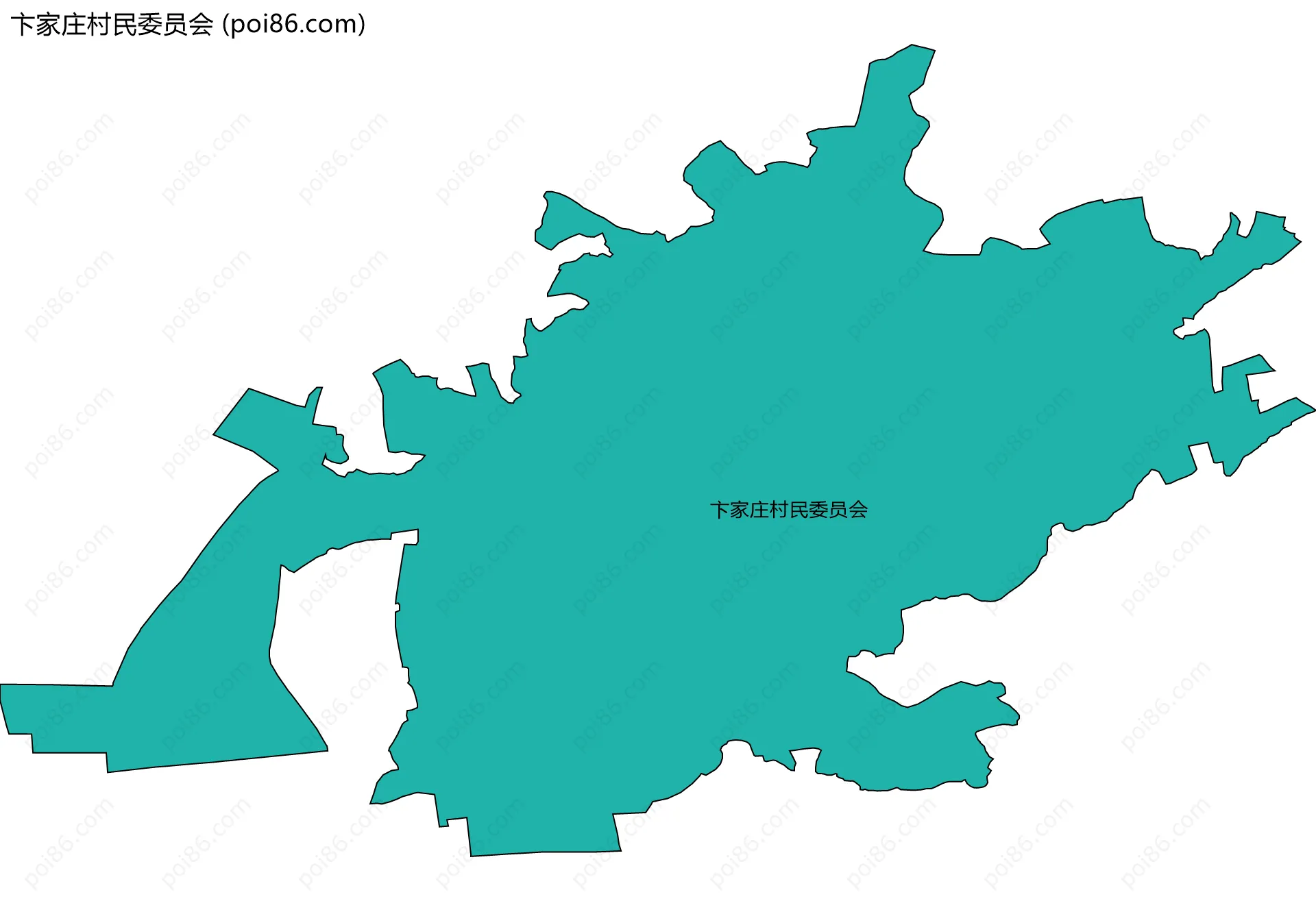 卞家庄村民委员会边界地图