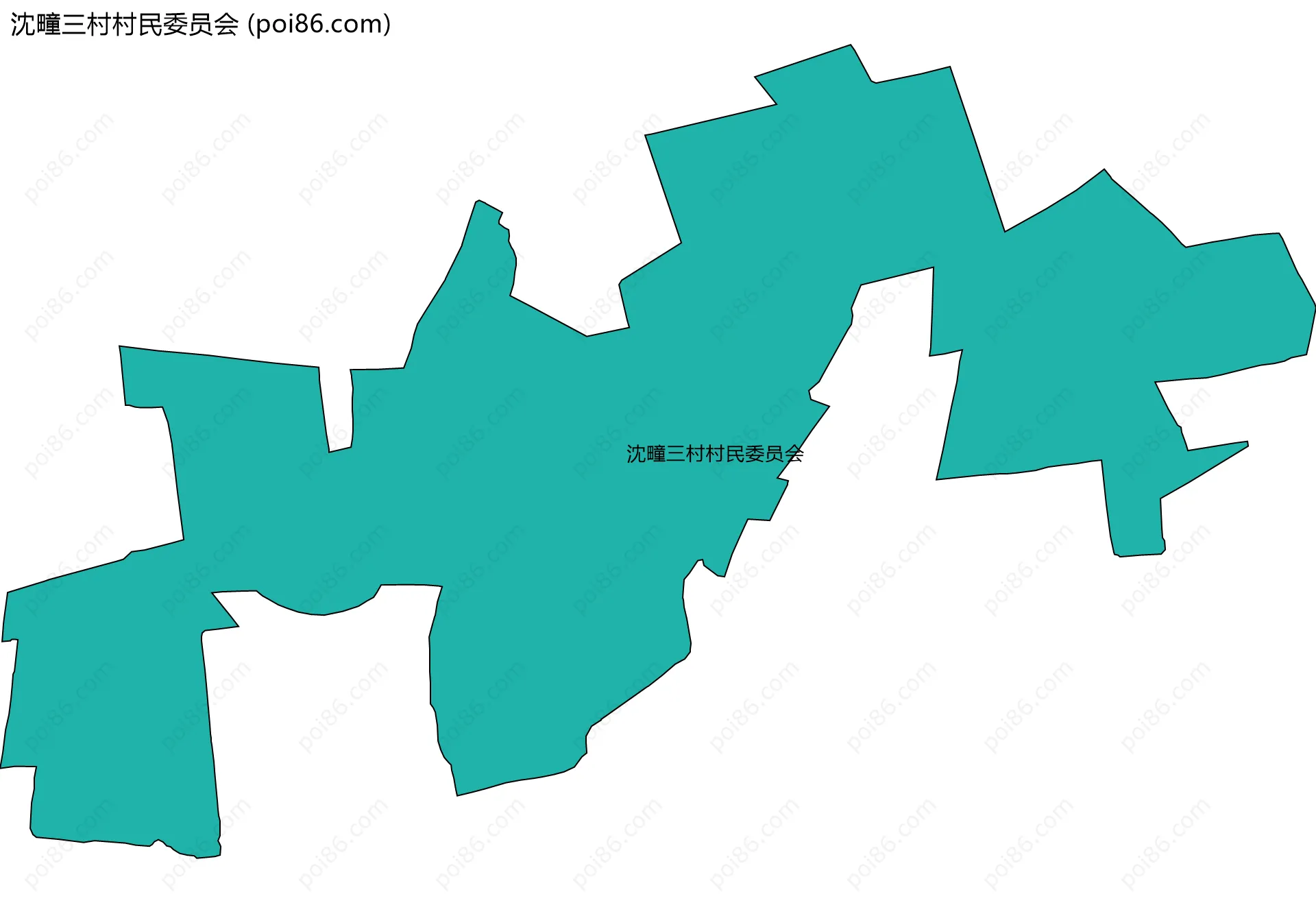 沈疃三村村民委员会边界地图