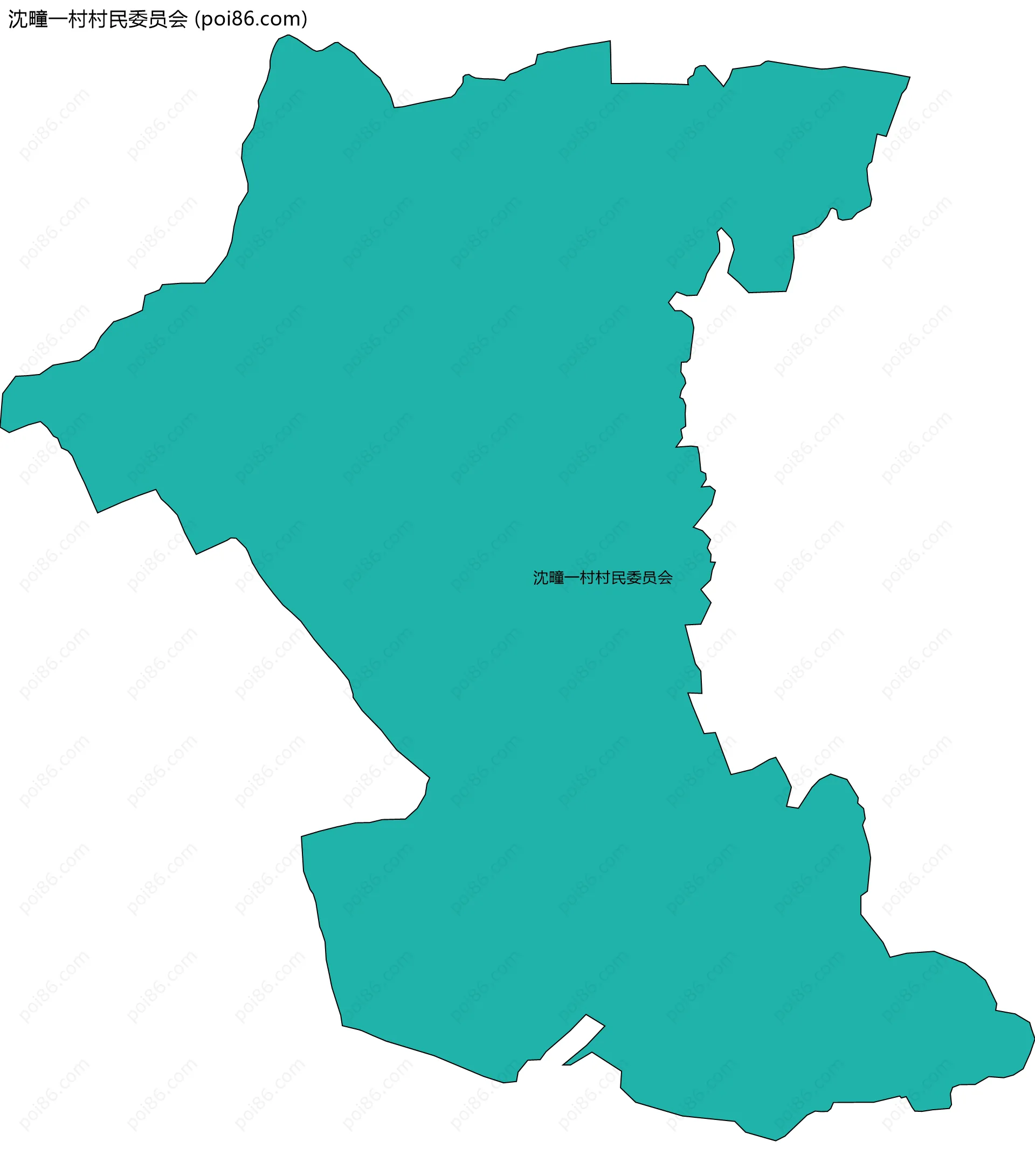 沈疃一村村民委员会边界地图