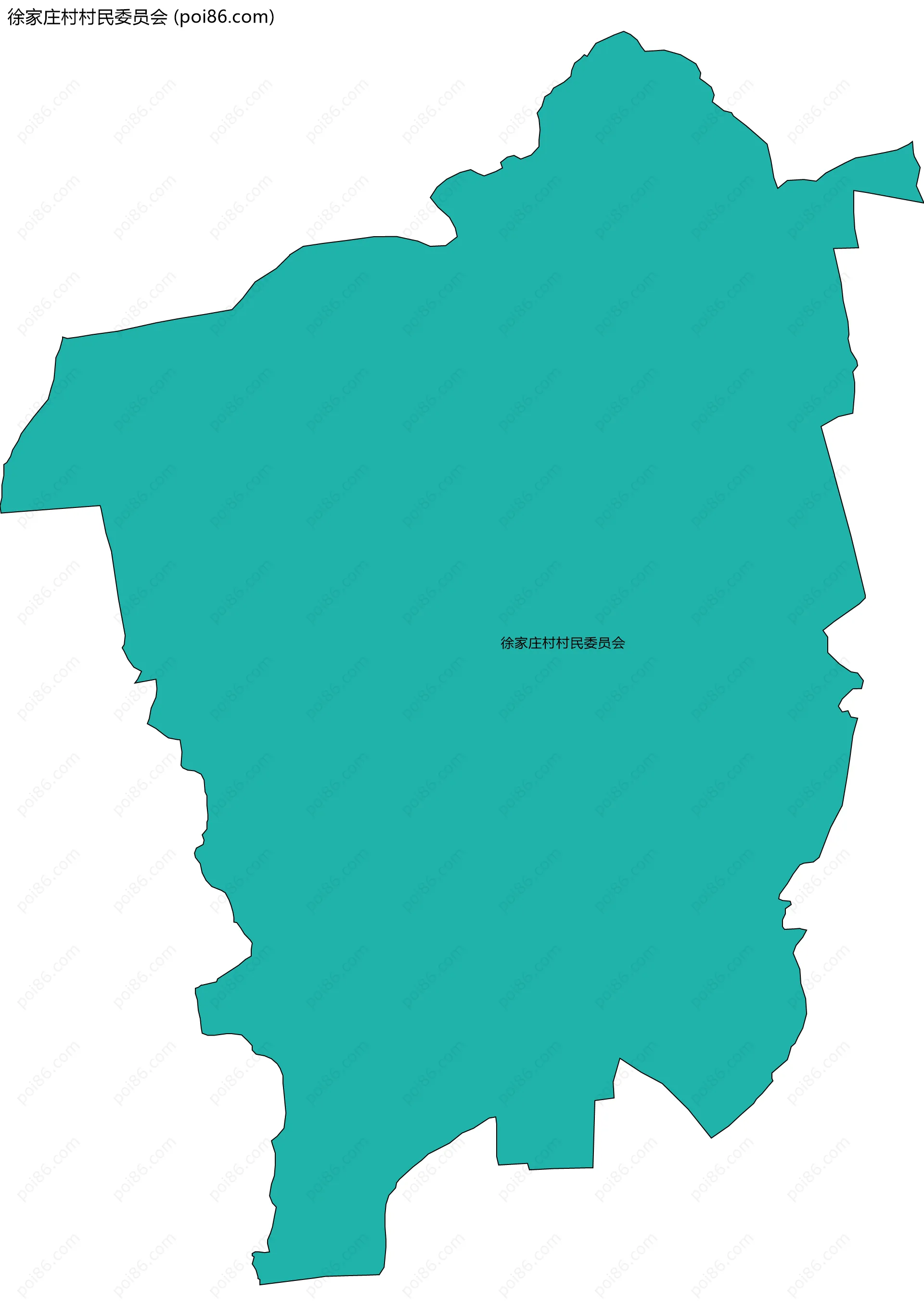 徐家庄村村民委员会边界地图