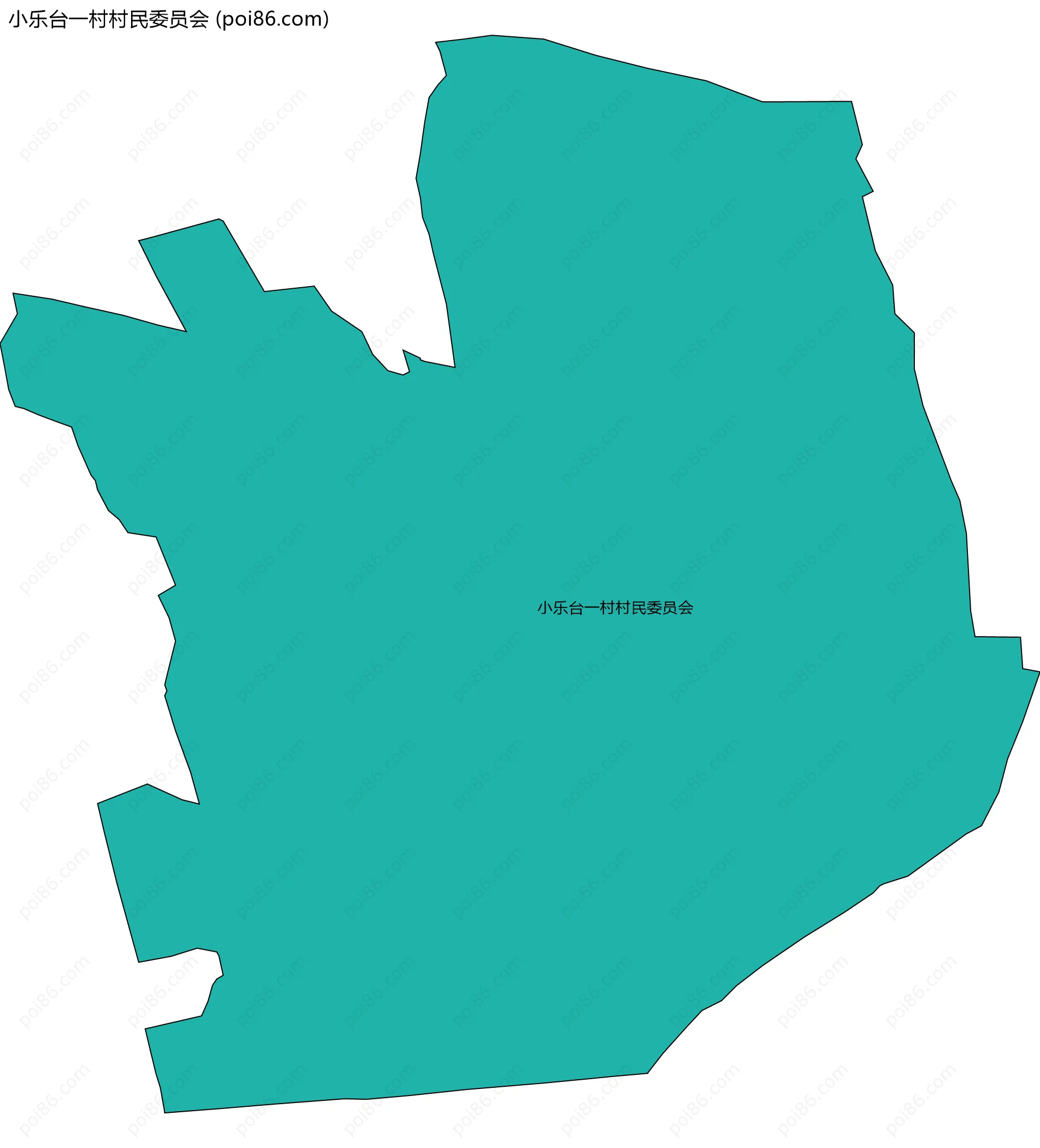 小乐台一村村民委员会边界地图