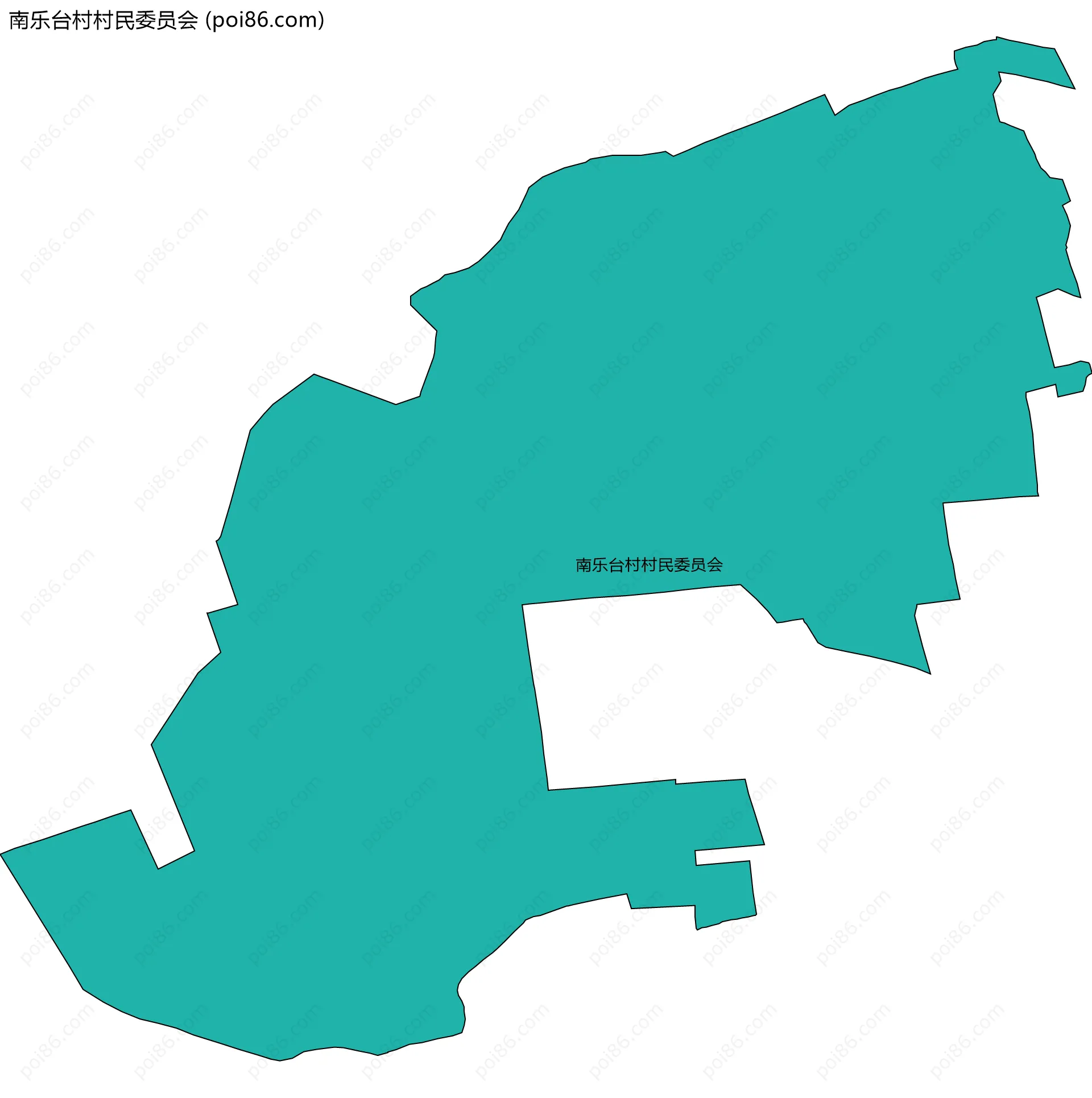 南乐台村村民委员会边界地图