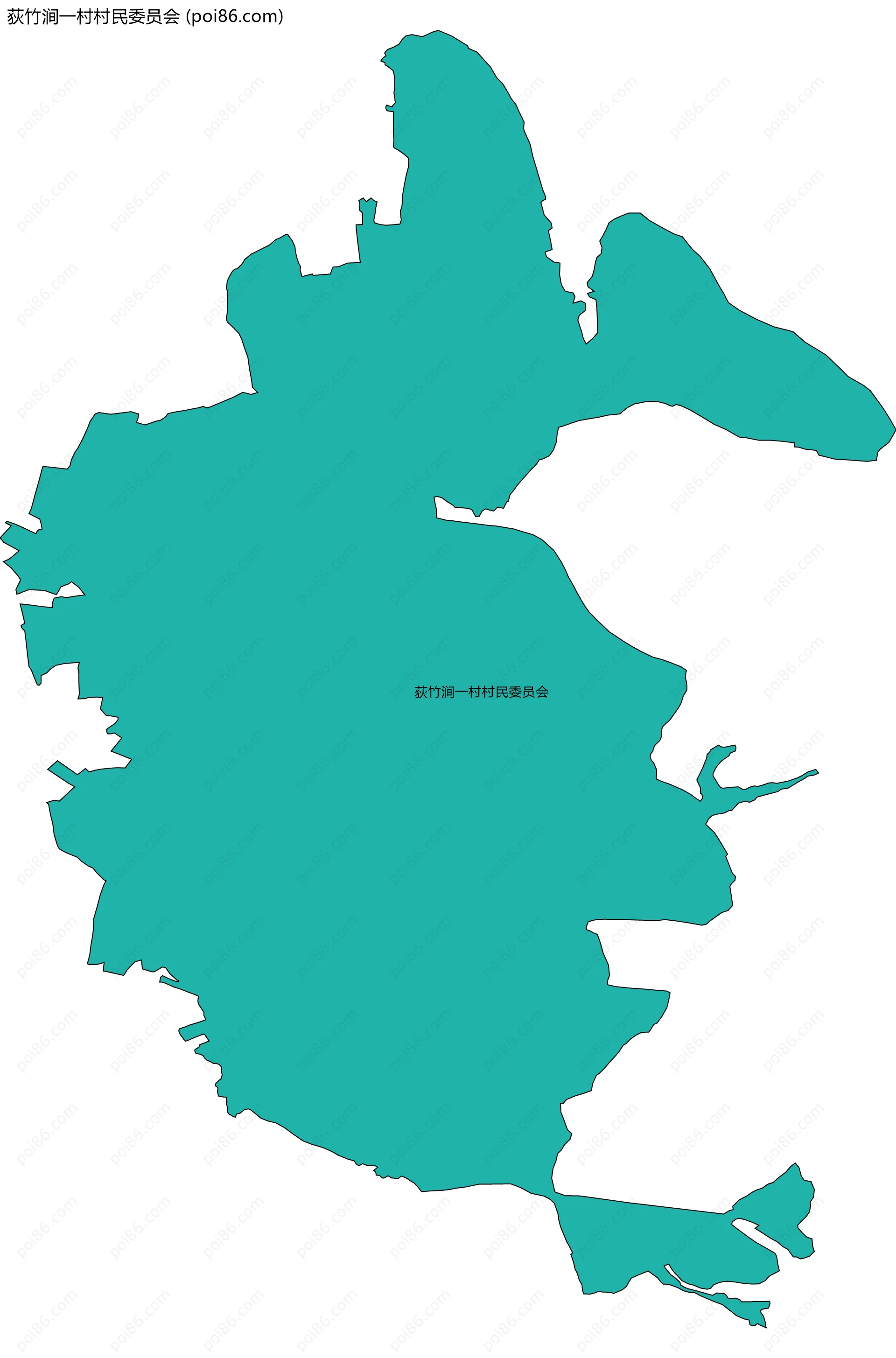 荻竹涧一村村民委员会边界地图