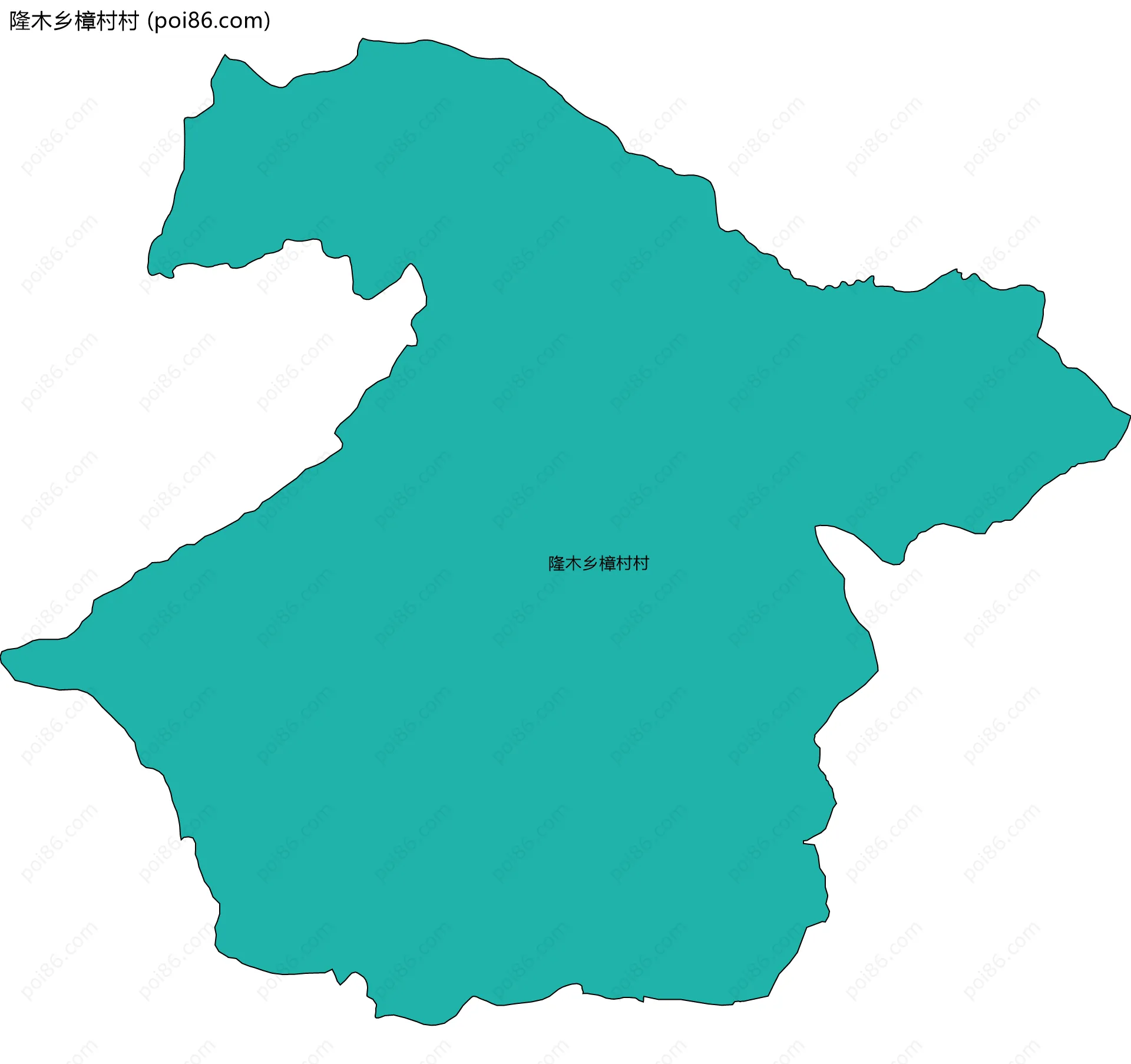 隆木乡樟村村边界地图