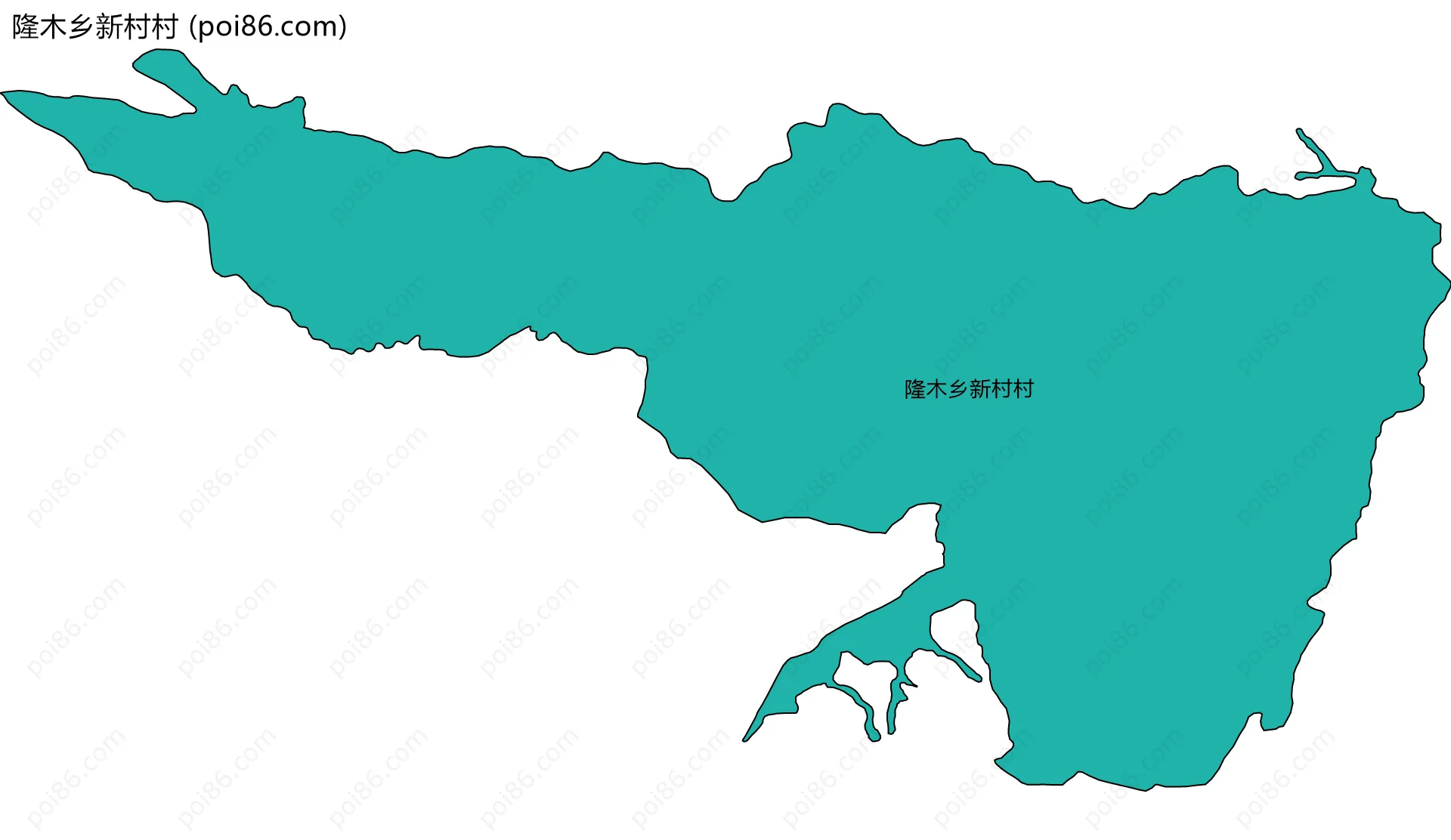 隆木乡新村村边界地图