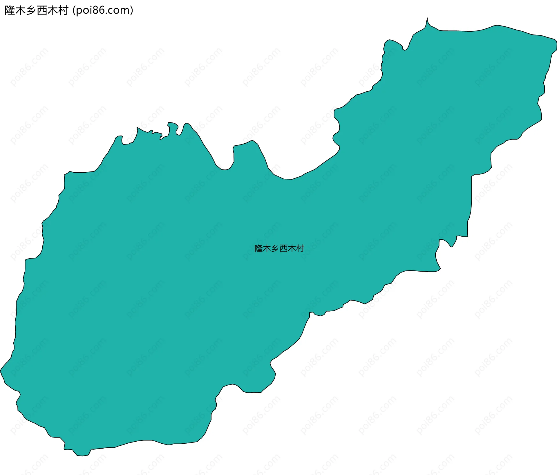 隆木乡西木村边界地图
