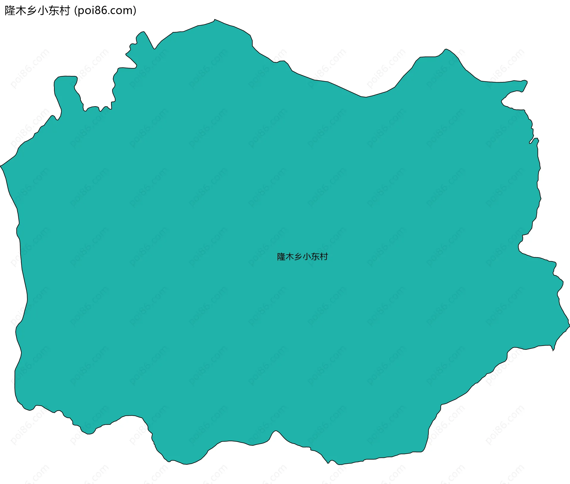 隆木乡小东村边界地图