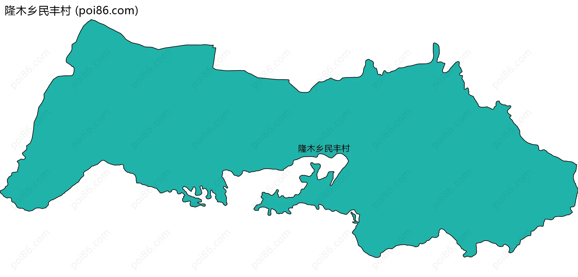 隆木乡民丰村边界地图