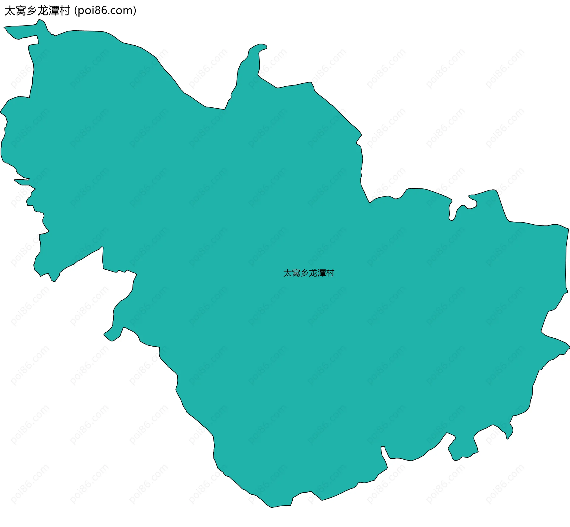 太窝乡龙潭村边界地图