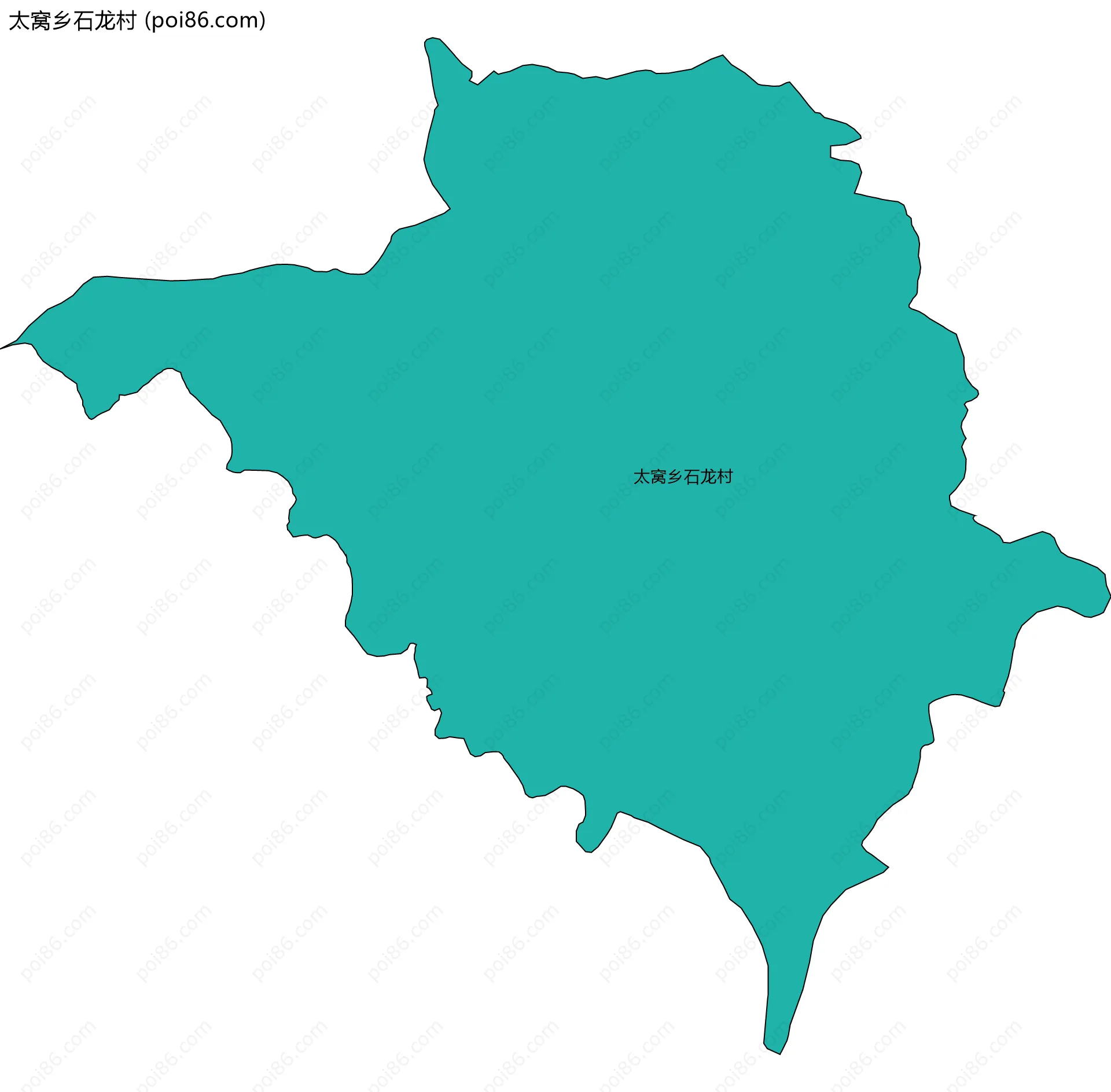 太窝乡石龙村边界地图