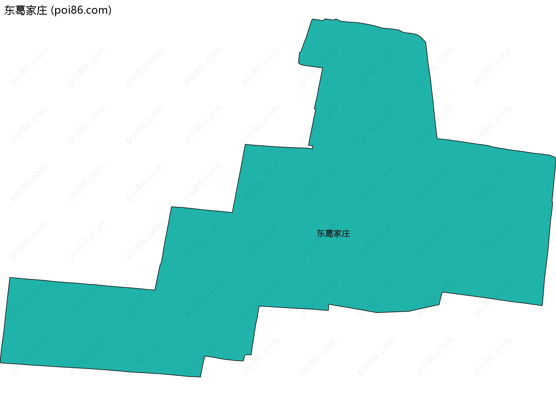 东葛家庄边界地图