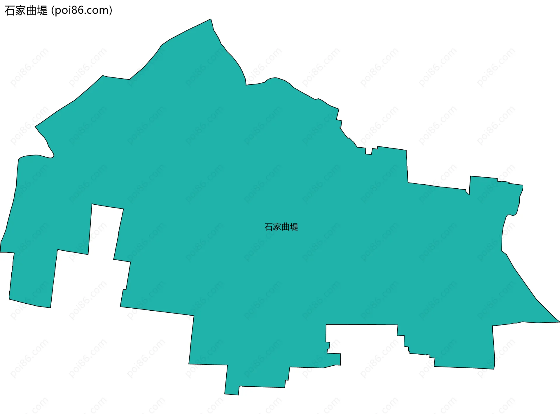 石家曲堤边界地图