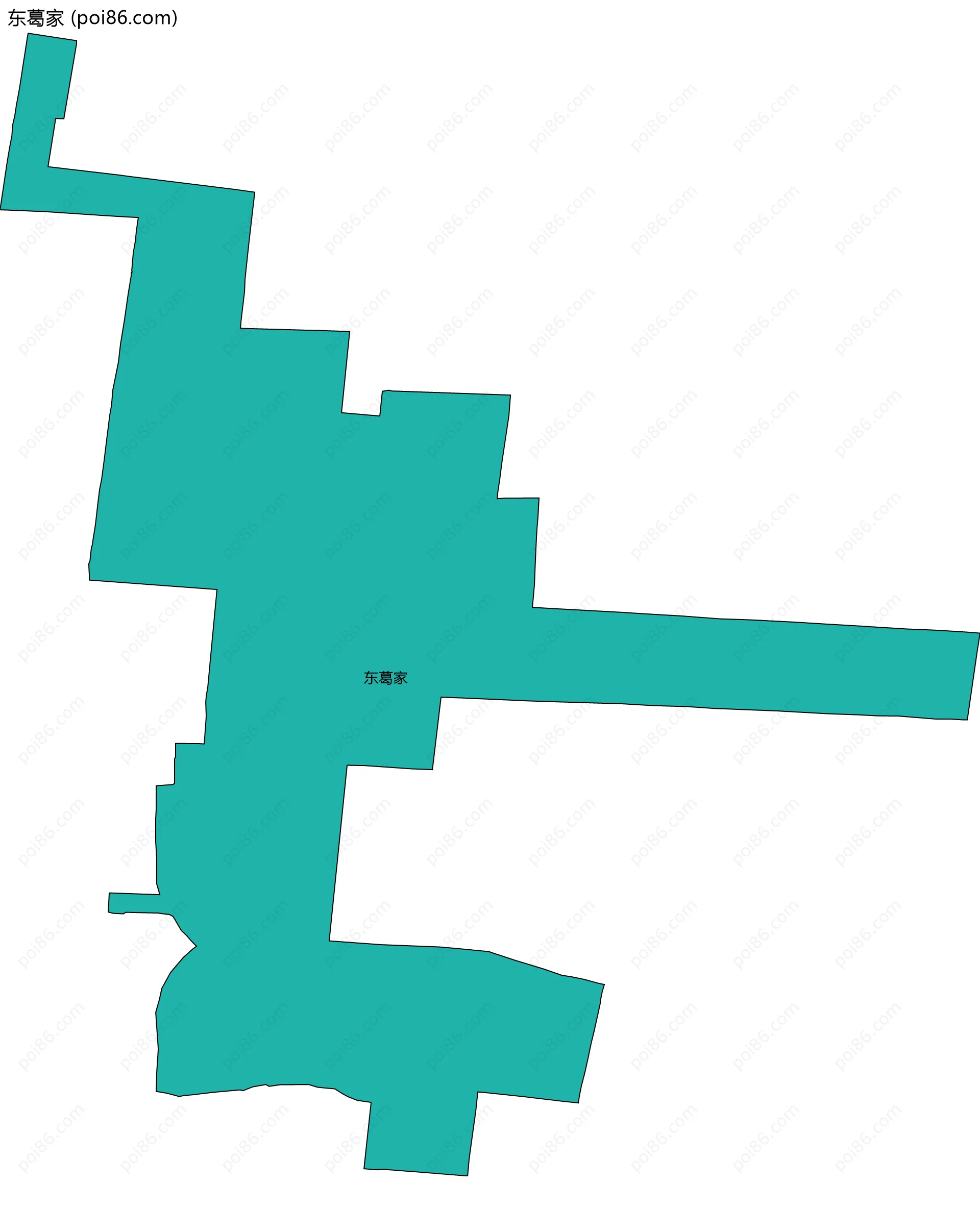 东葛家边界地图