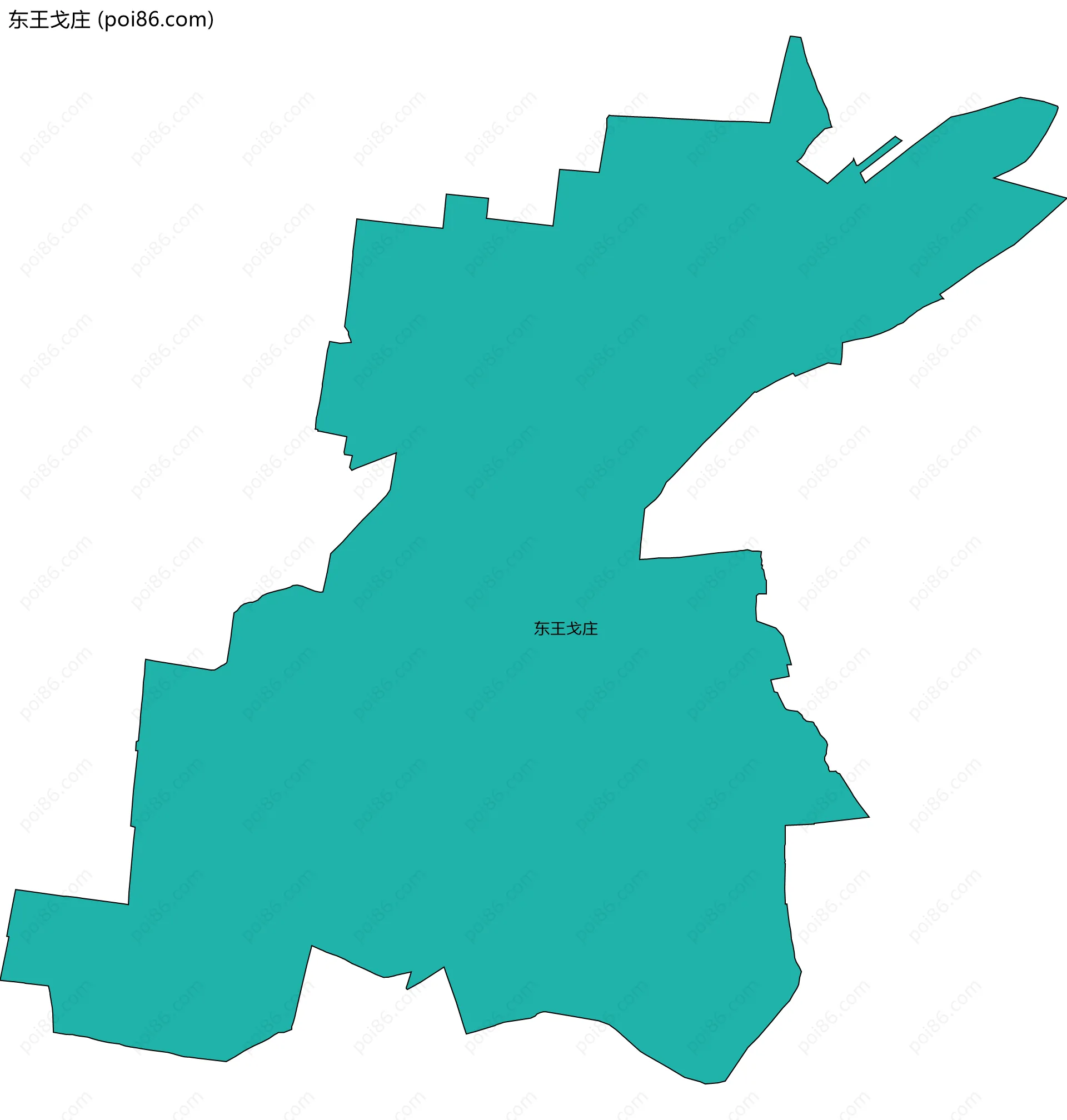 东王戈庄边界地图