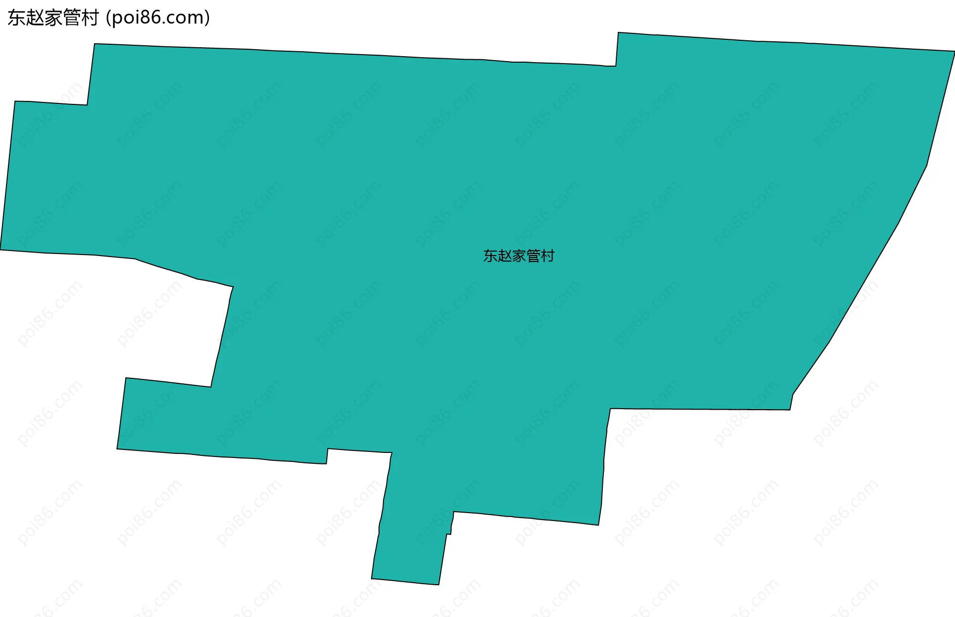 东赵家管村边界地图