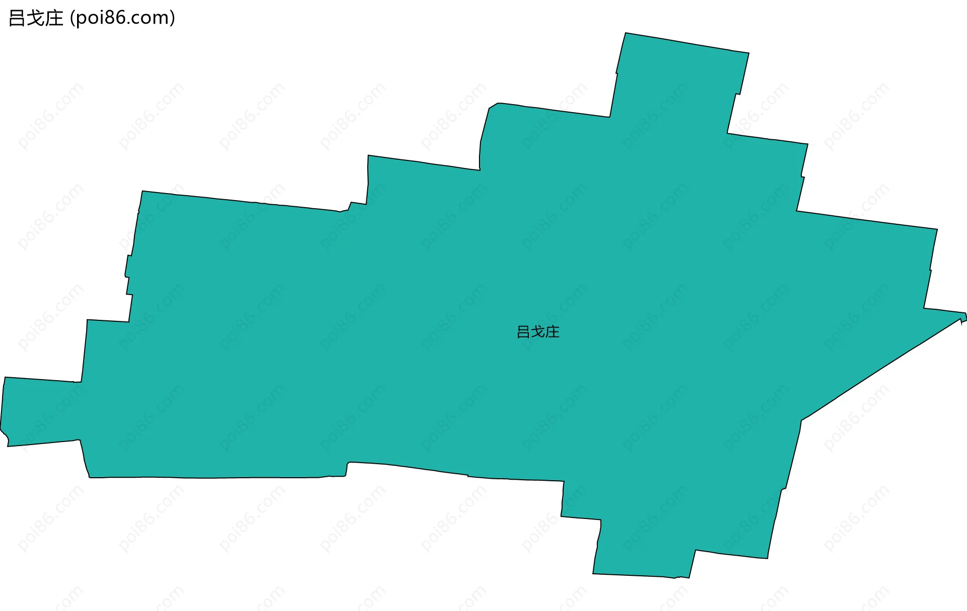 吕戈庄边界地图