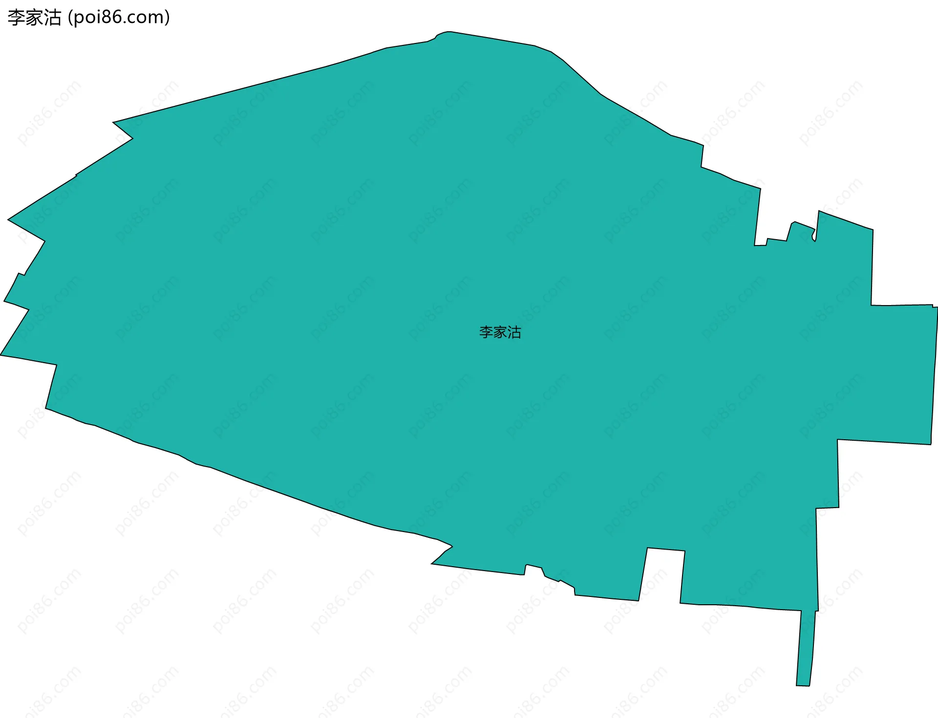 李家沽边界地图