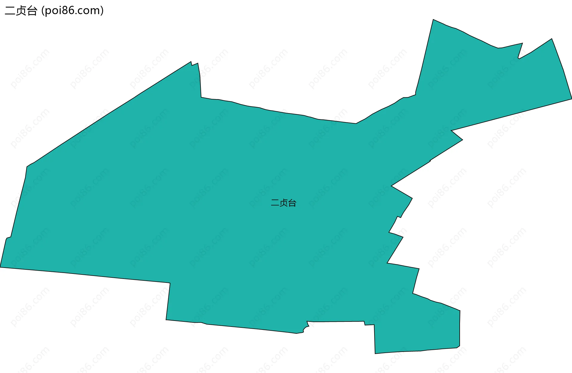 二贞台边界地图