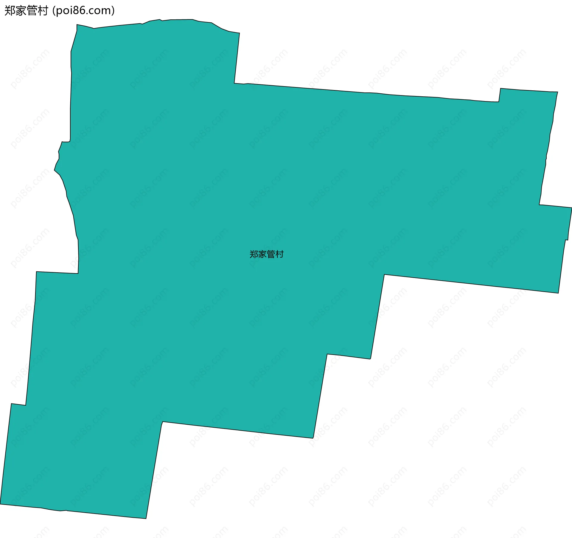 郑家管村边界地图