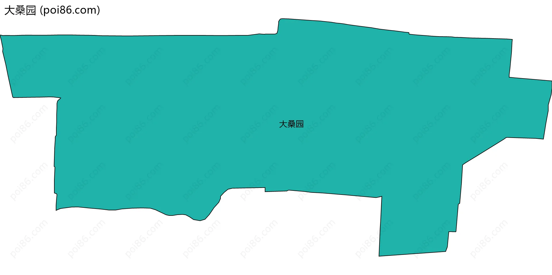 大桑园边界地图